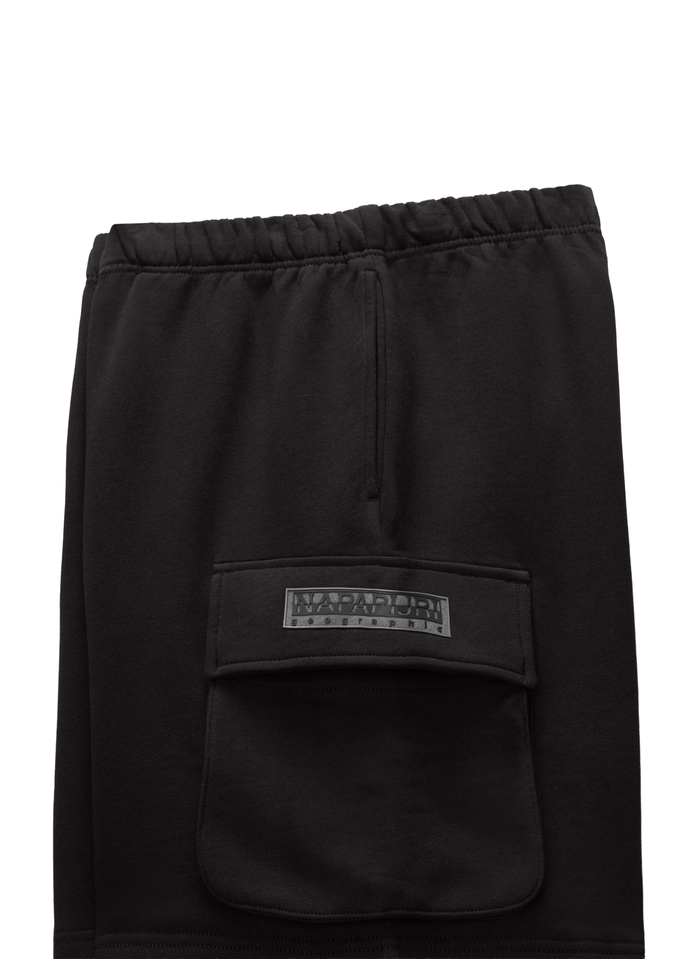 Short droit N-Box logo en coton NAPAPIJRI Noir