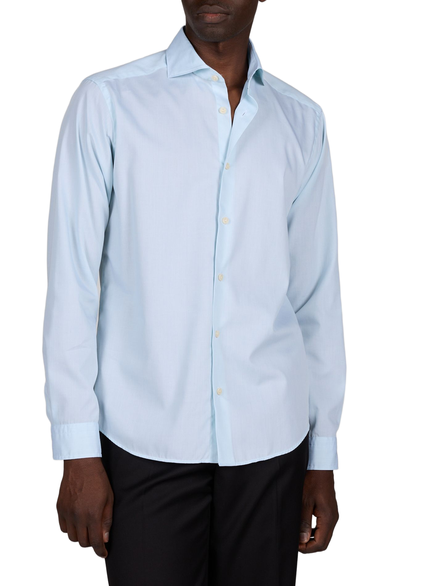 Chemise droite en coton ETON Vert