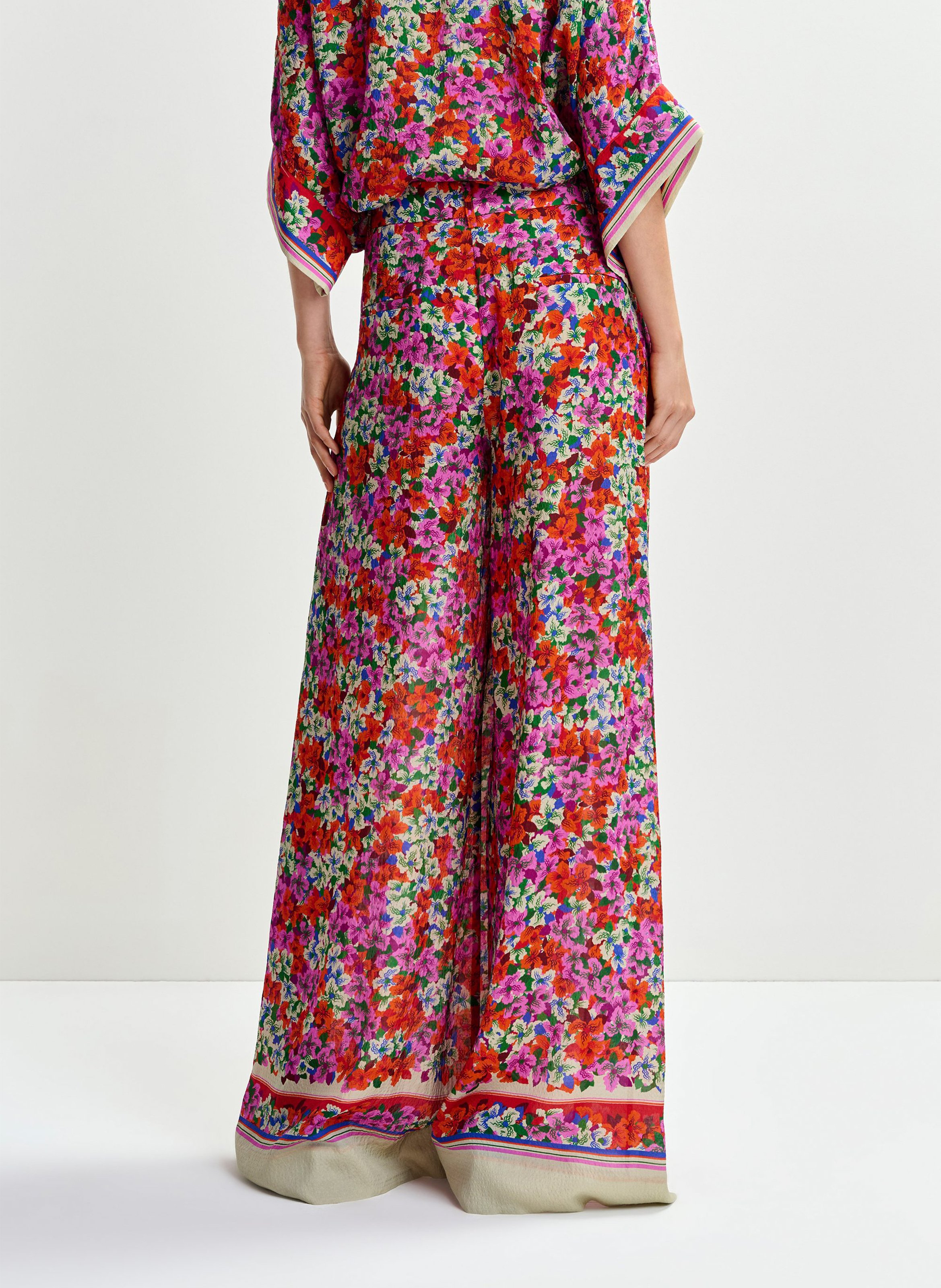 Pantalon large imprimé joek ESSENTIEL ANTWERP Rouge