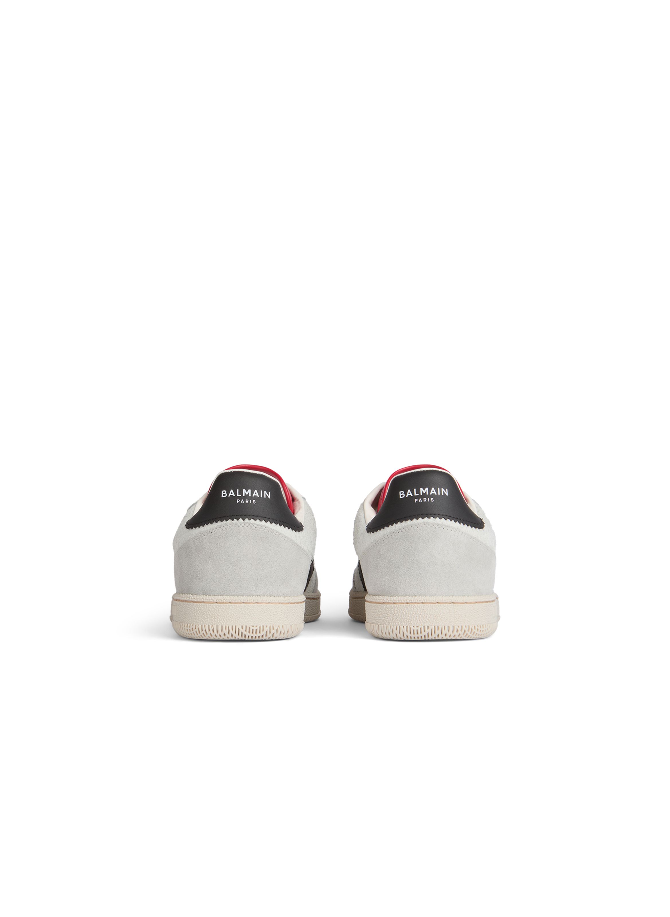 Baskets balmain swan en cuir suédé et lisse BALMAIN Multicolore
