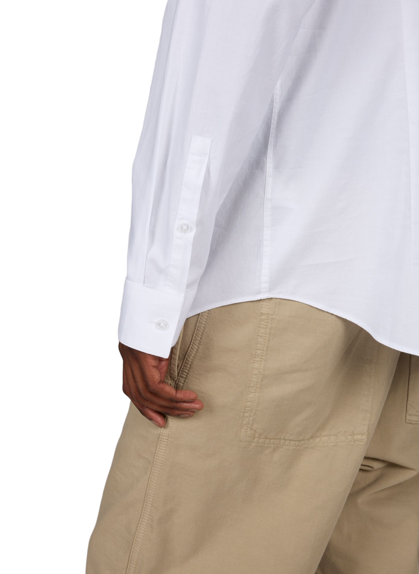 Chemise slim fit en coton mélangé CALVIN KLEIN Blanc
