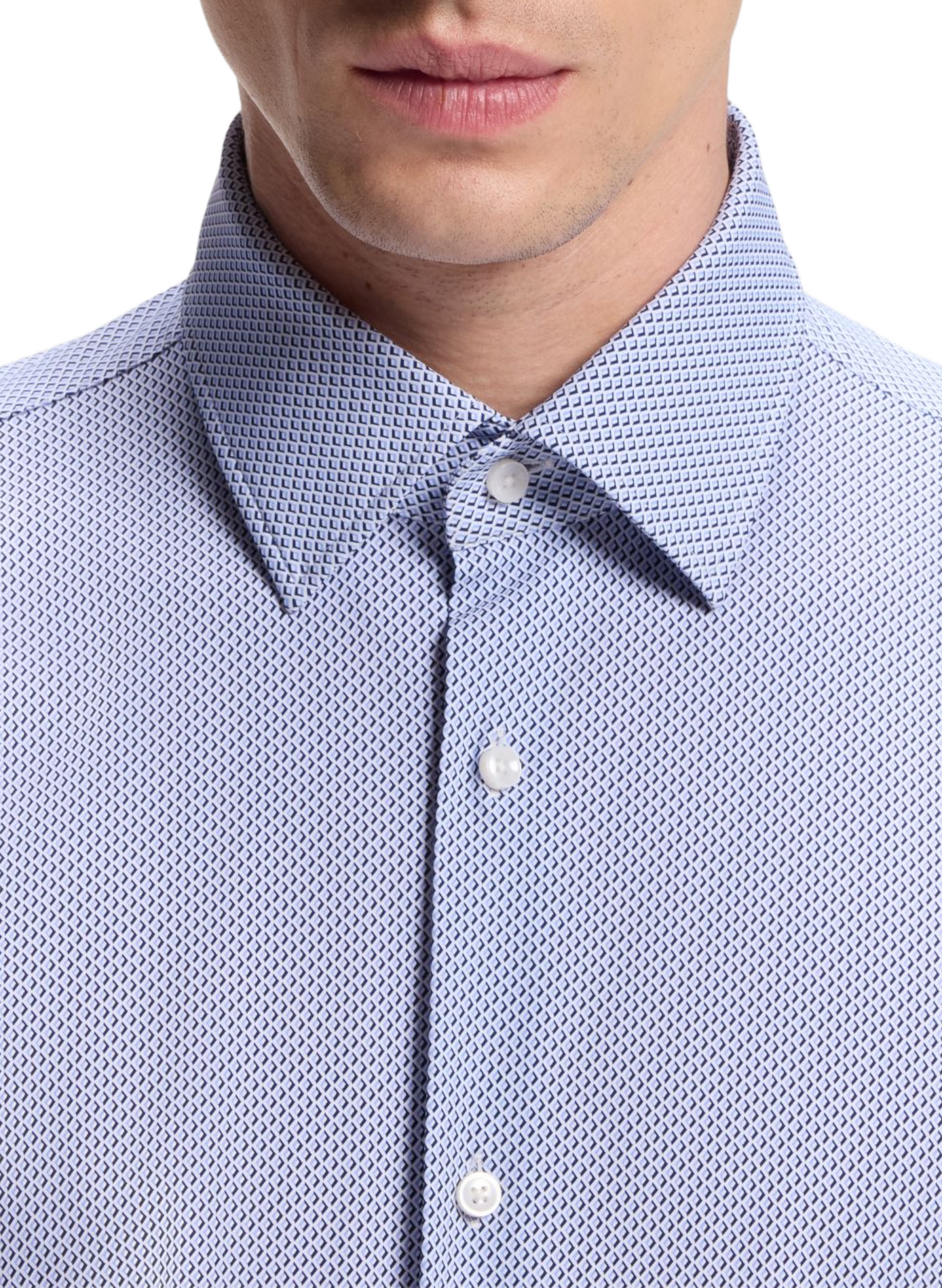 Straight shirt with pattern BOSS Blue