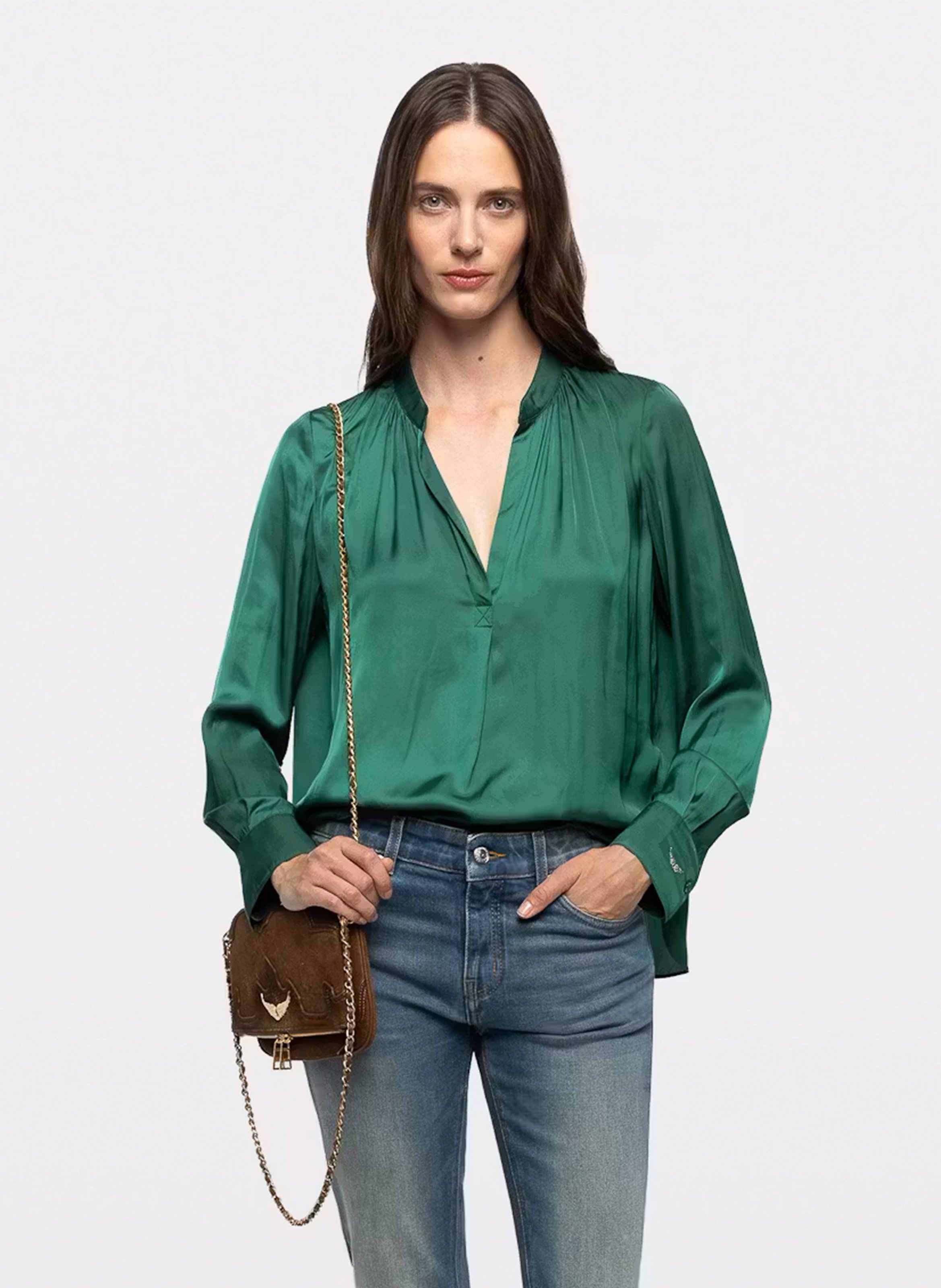 Top à encolure v tink ZADIG&VOLTAIRE Vert