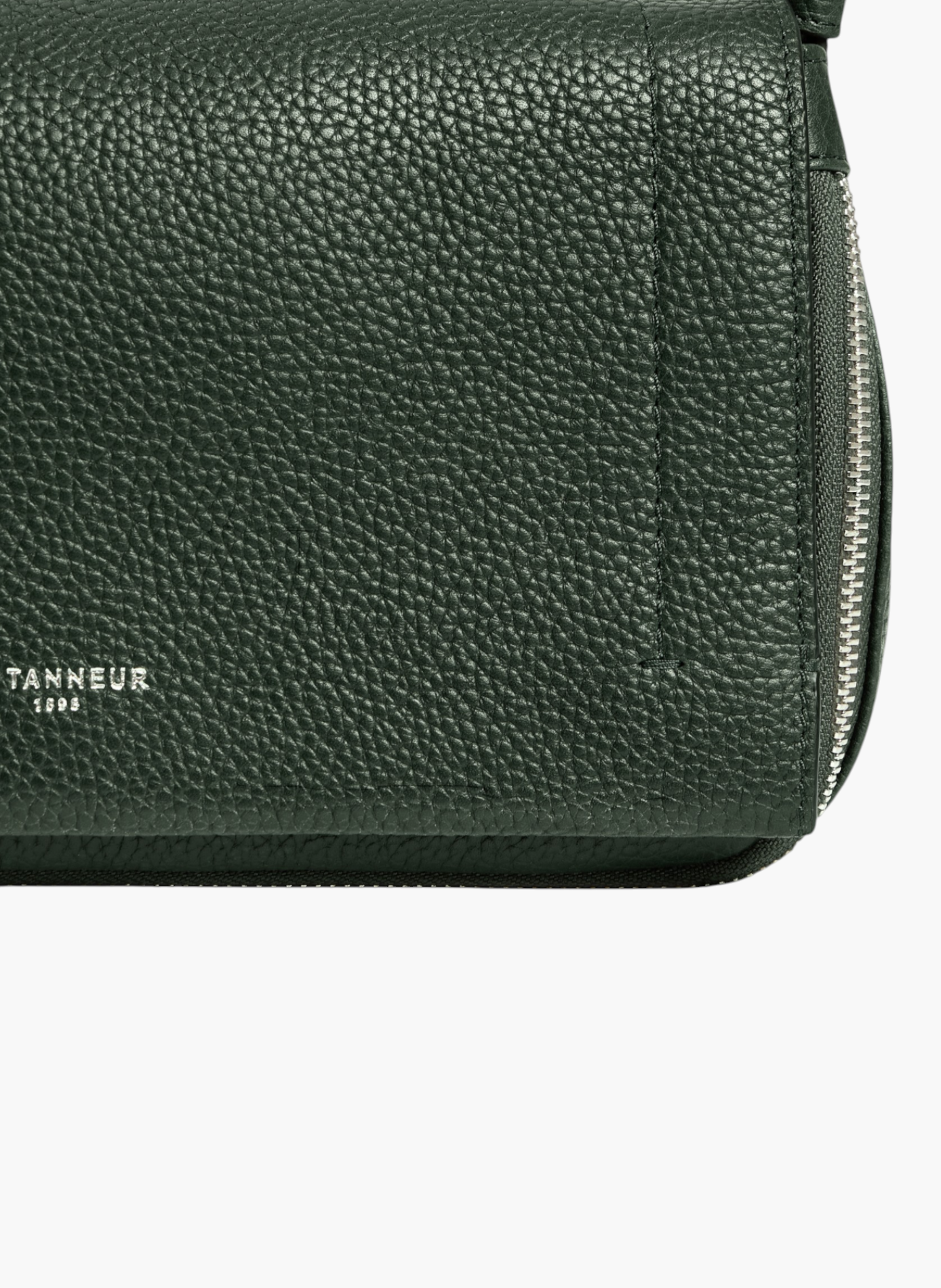 Petit sac bandoulière aurore en cuir grainé LE TANNEUR Vert