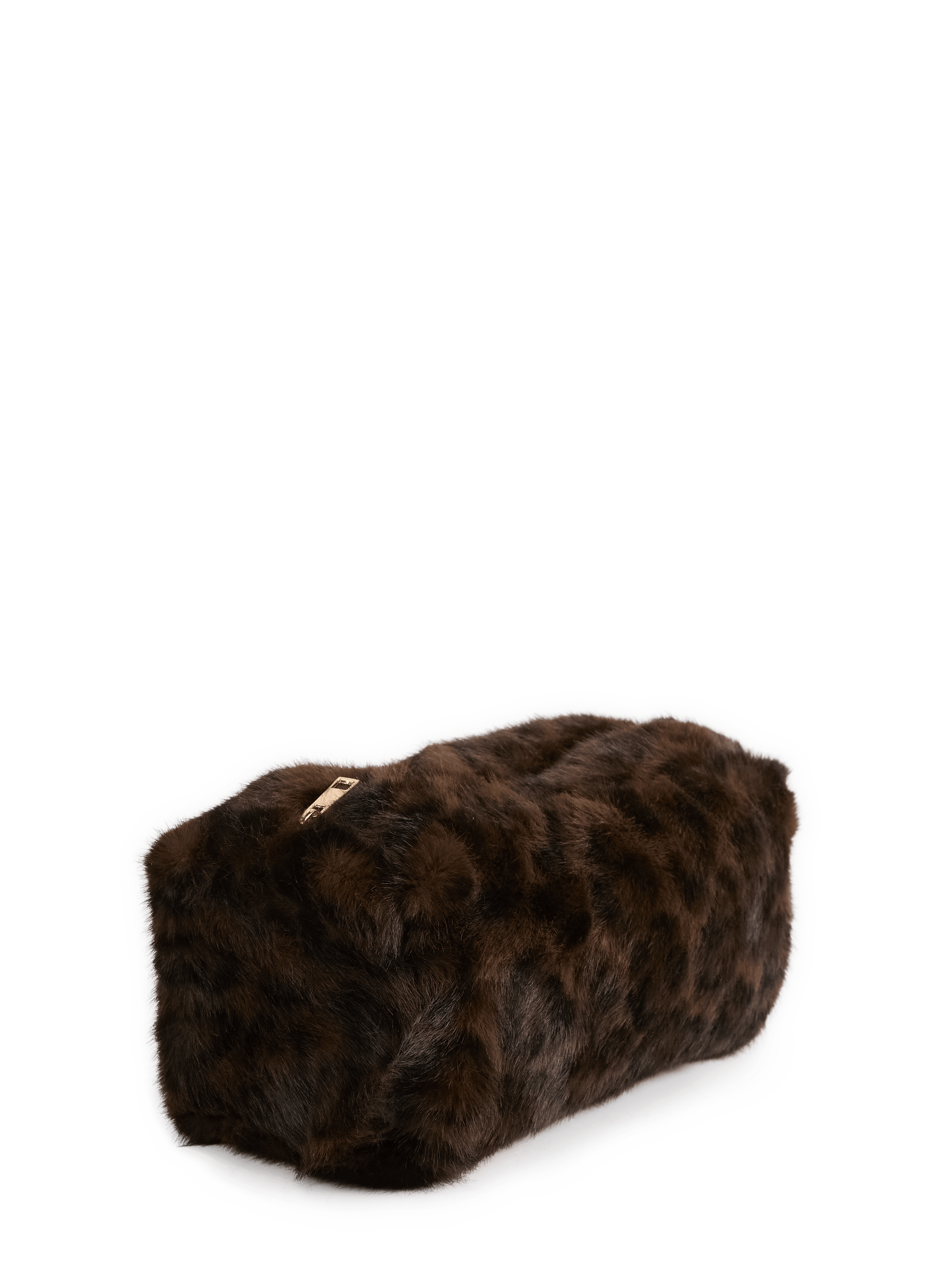 Faux Fur Printed Toiletry Bag AU PRINTEMPS PARIS Multicolour