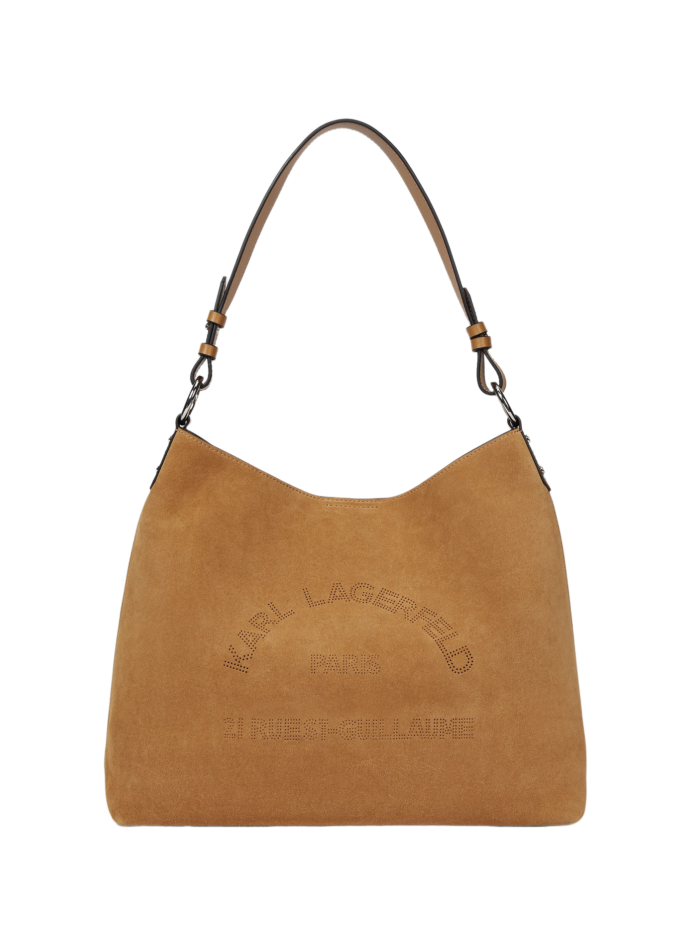 Tasche K/Daily aus Wildleder KARL LAGERFELD Braun