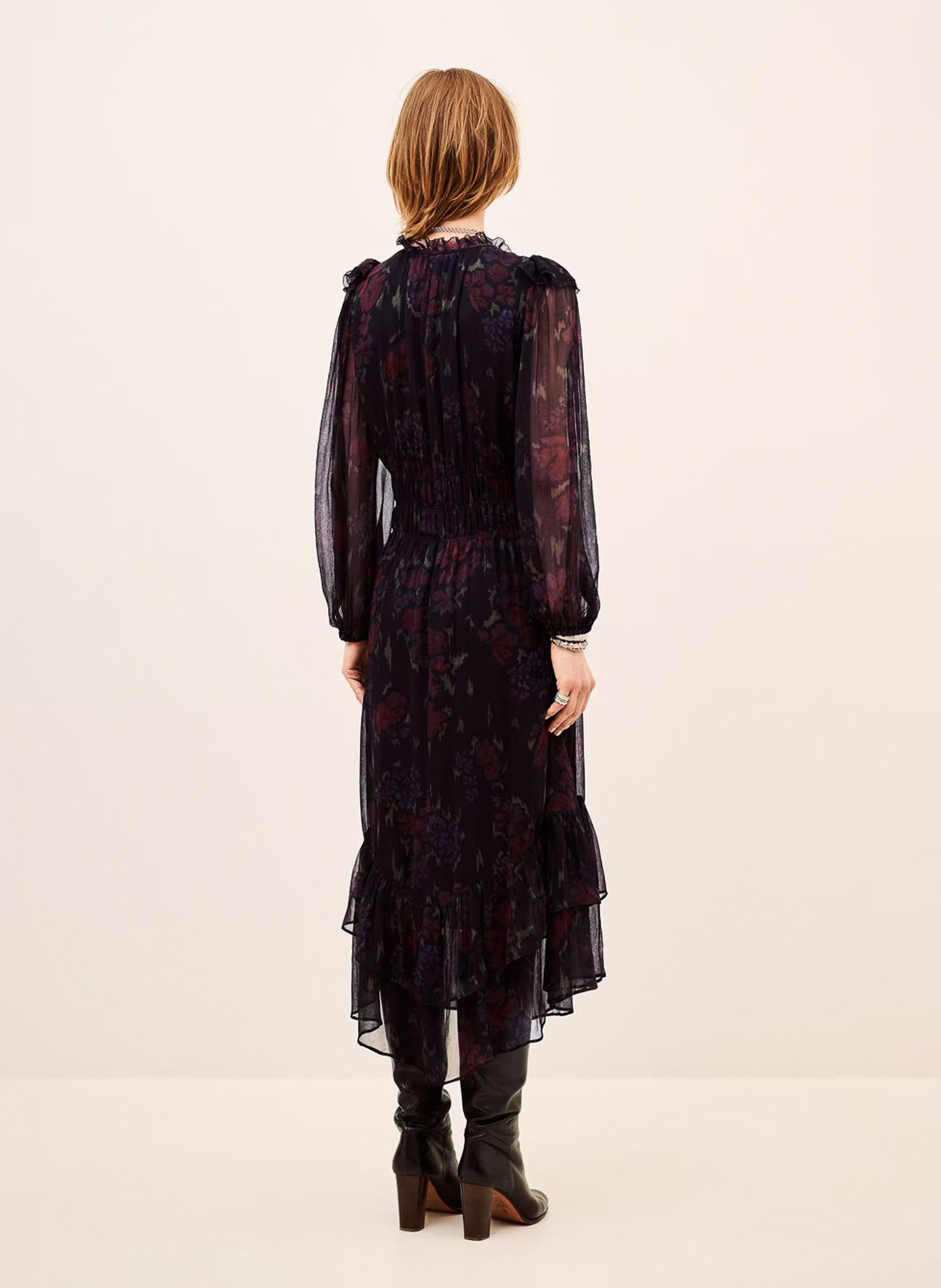 Robe ample à volants dova BA&SH Zwart