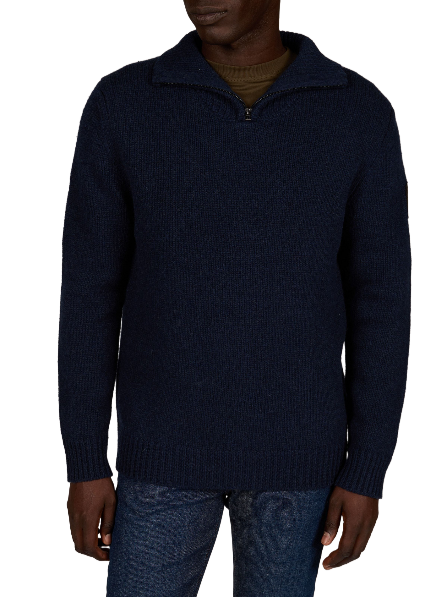 Curtiss Sweater in Wool Blend PATROUILLE DE FRANCE X REDSKINS Blue