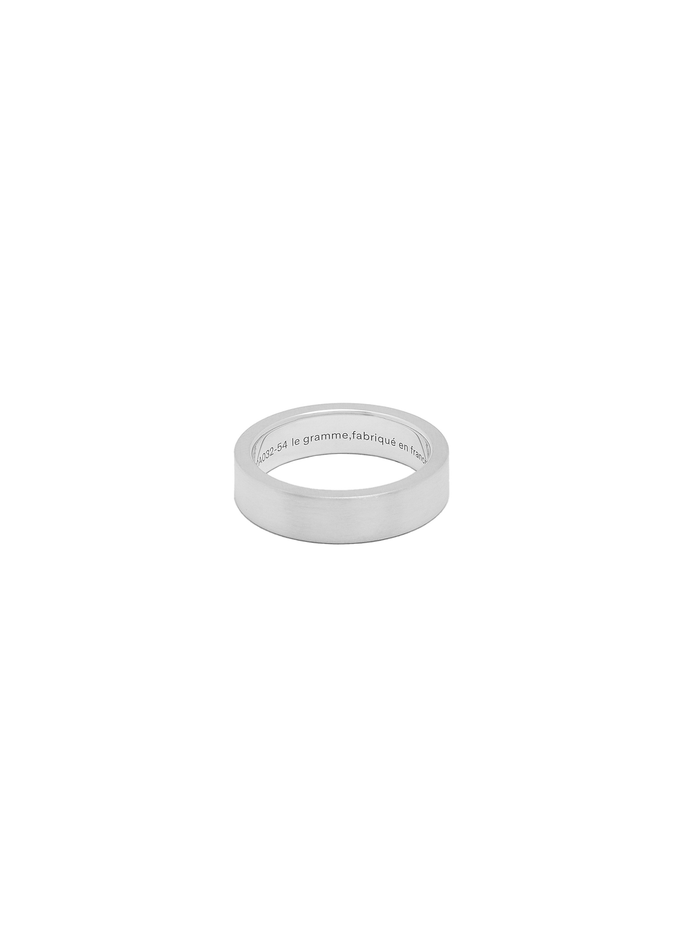 ?Le 7 Grammes? Silver Ribbon Ring LE GRAMME Silver