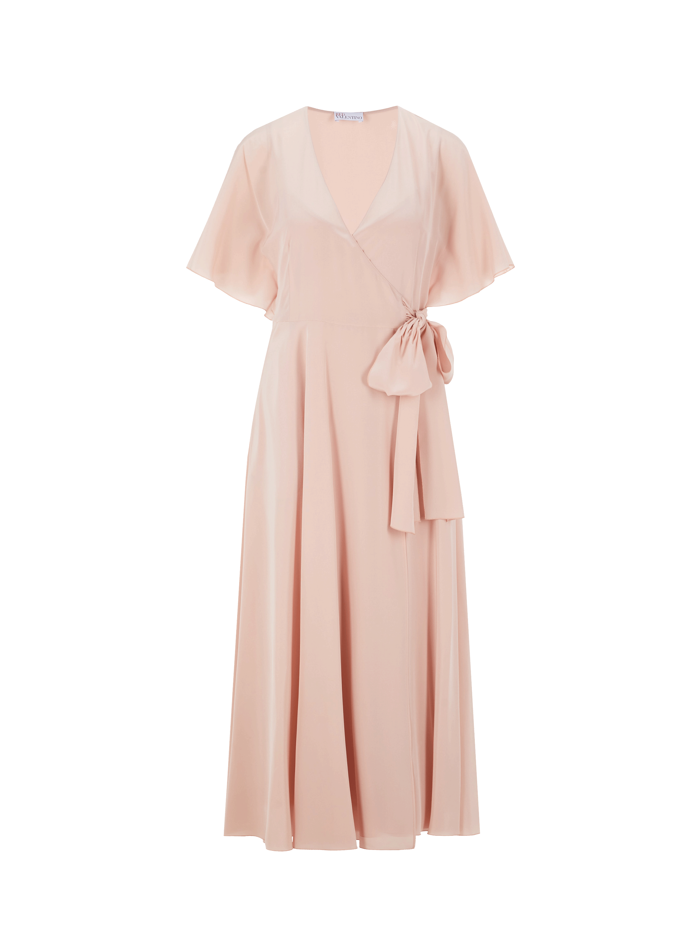 Robe en soie à volant