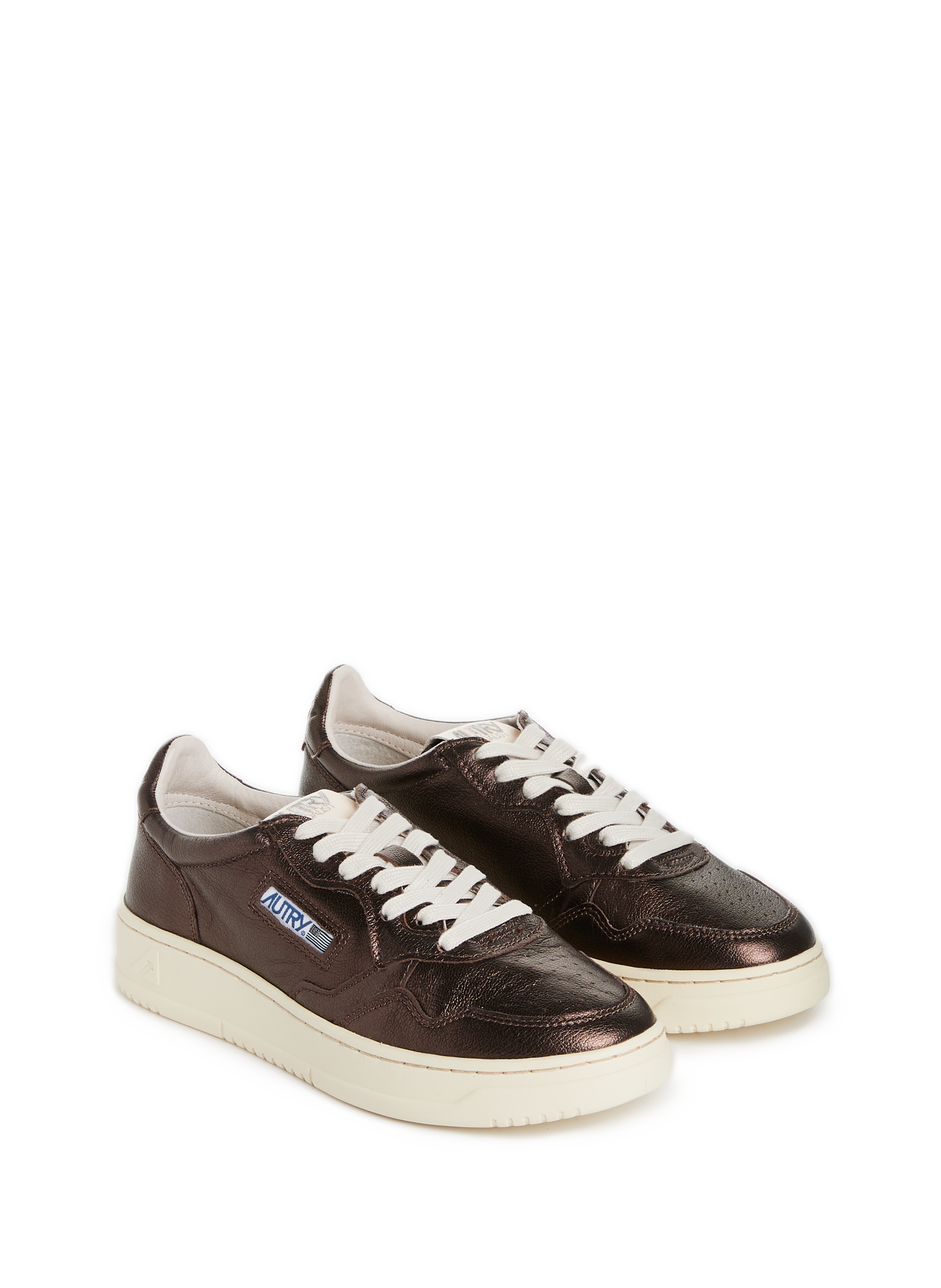 Baskets aspect métallisé