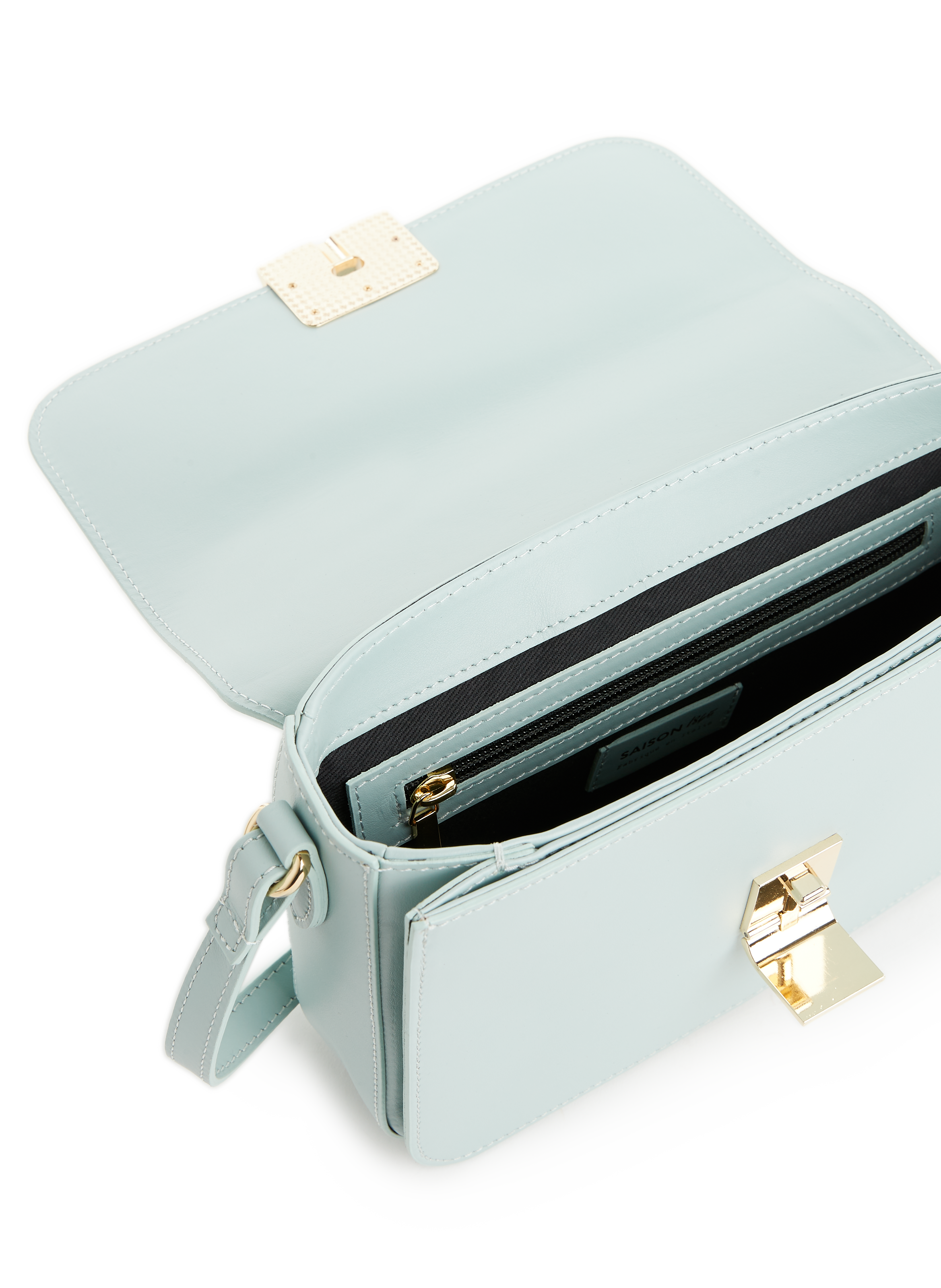 Sac à bandoulière en cuir SAISON 1865 Bleu