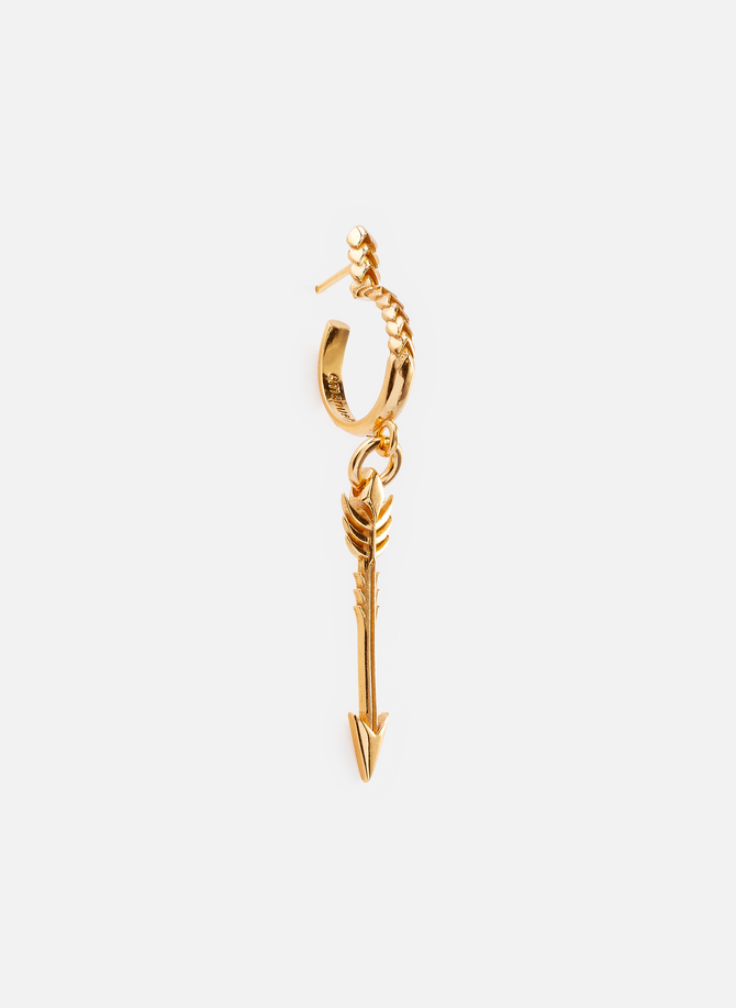 Gold-plated silver arrow earring EMANUELE BICOCCHI