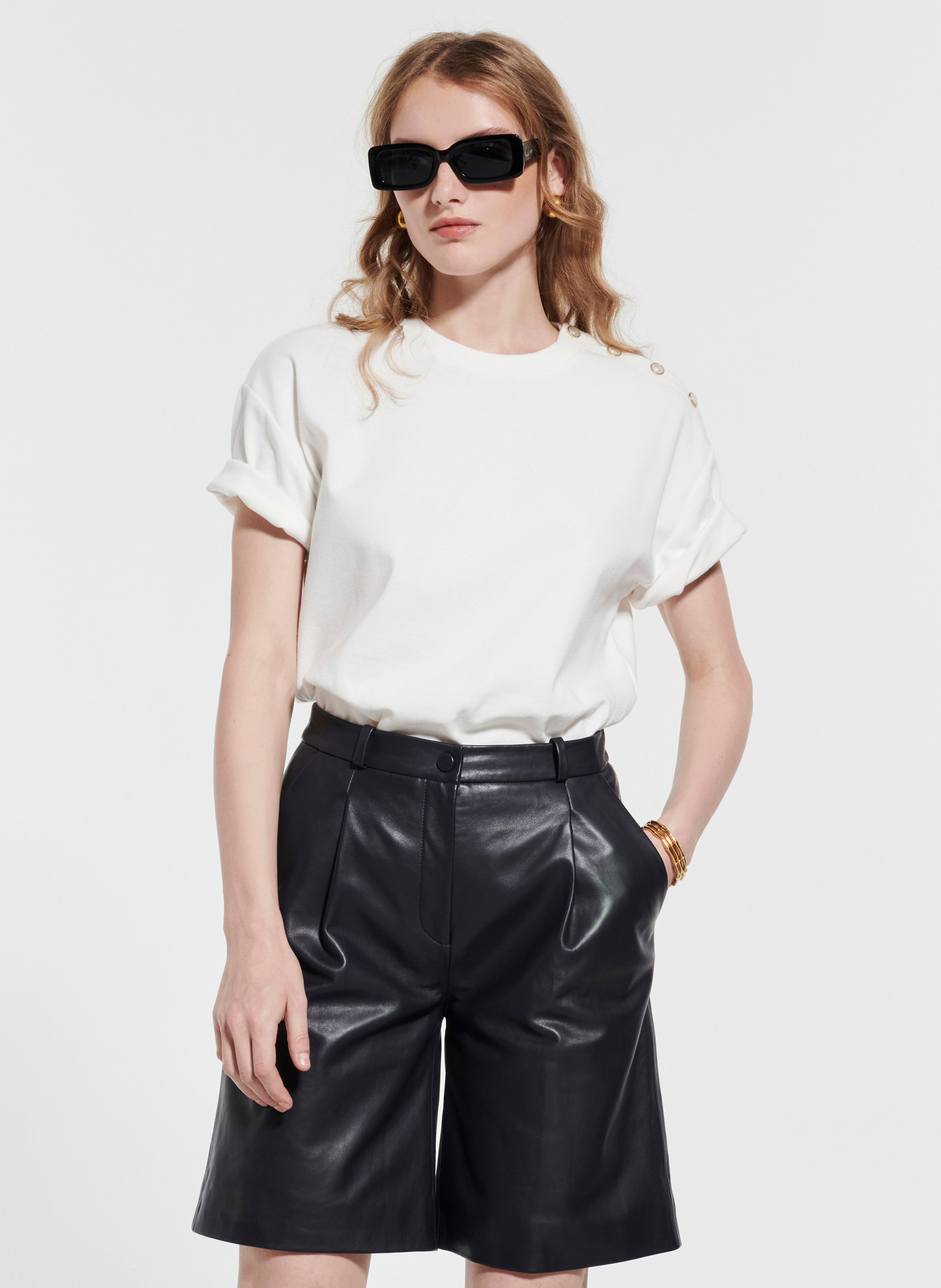 Short nocturne évasé - santiago ZAPA Bleu