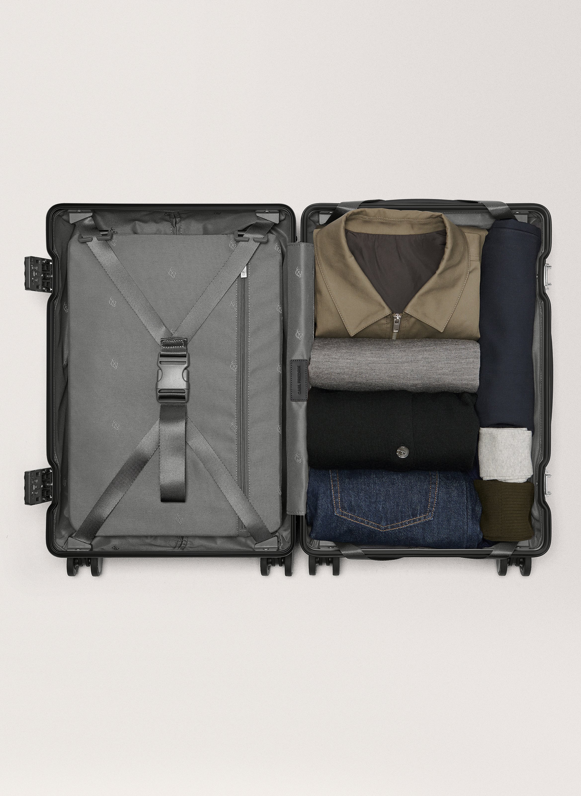 Valise 'the carry-on' en polycarbonate CARL FRIEDRIK Noir