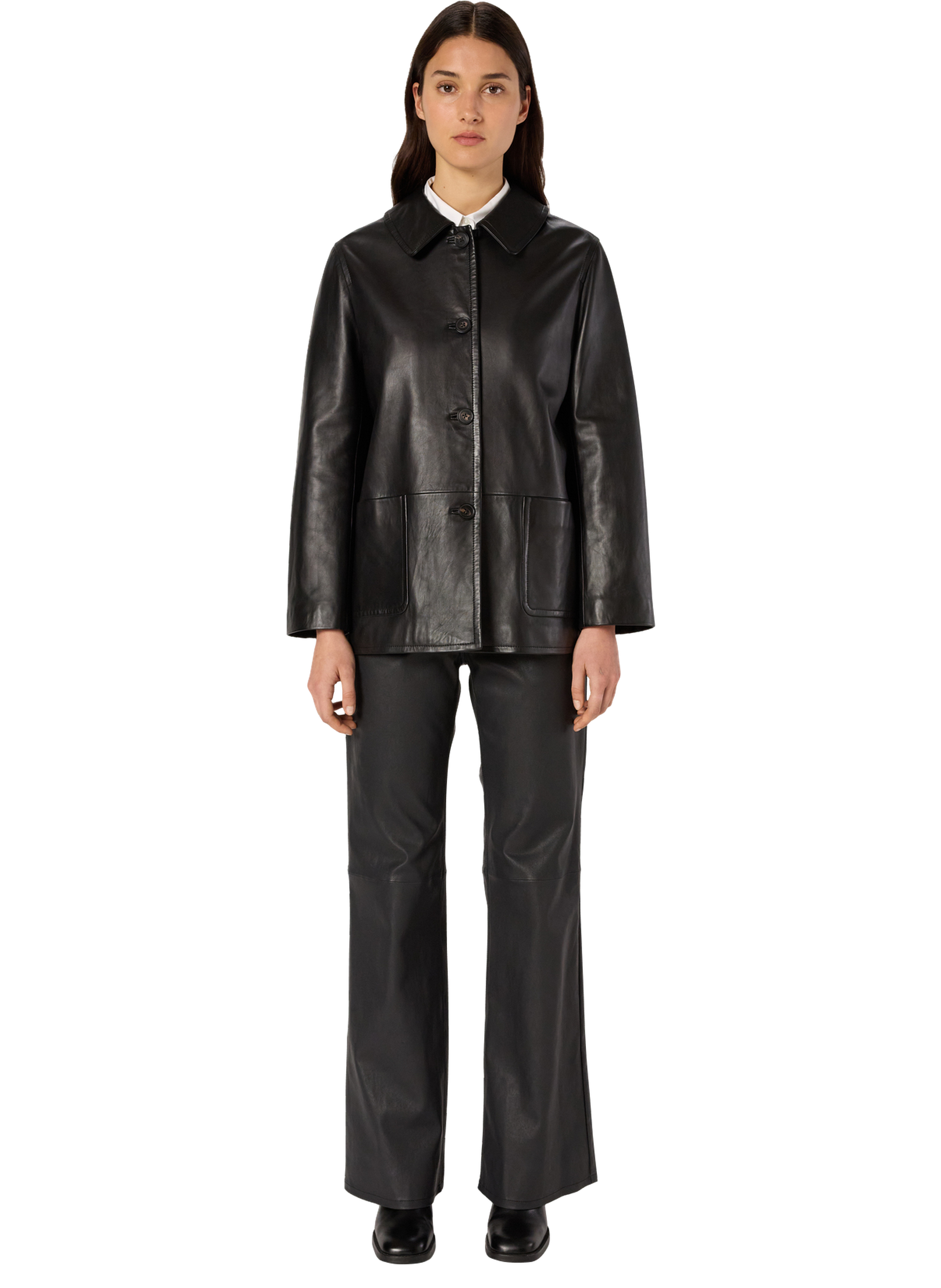 GERARD DAREL Veste en cuir - neva Noir