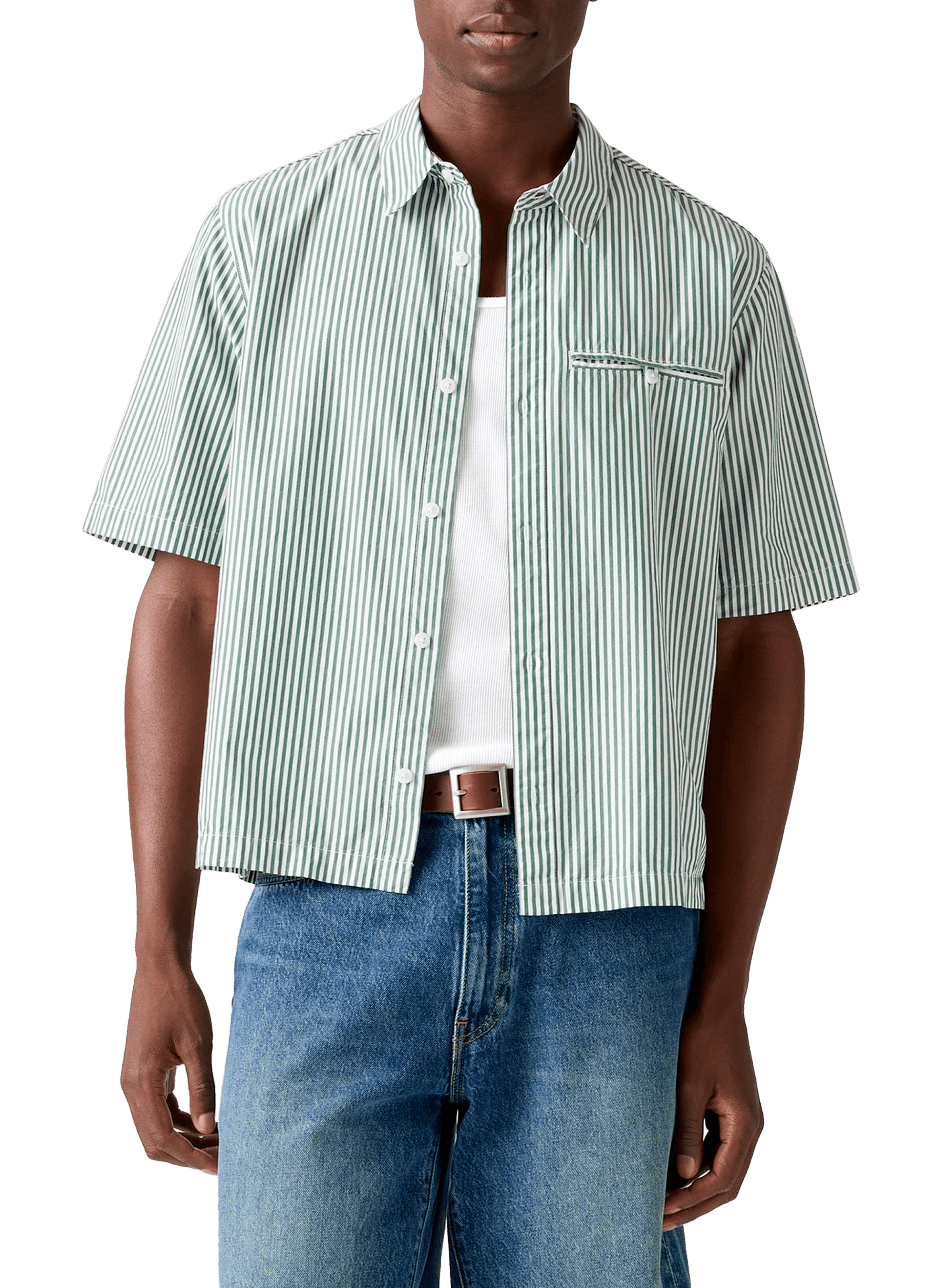 LEVI'S Chemise manches courtes en coton Vert