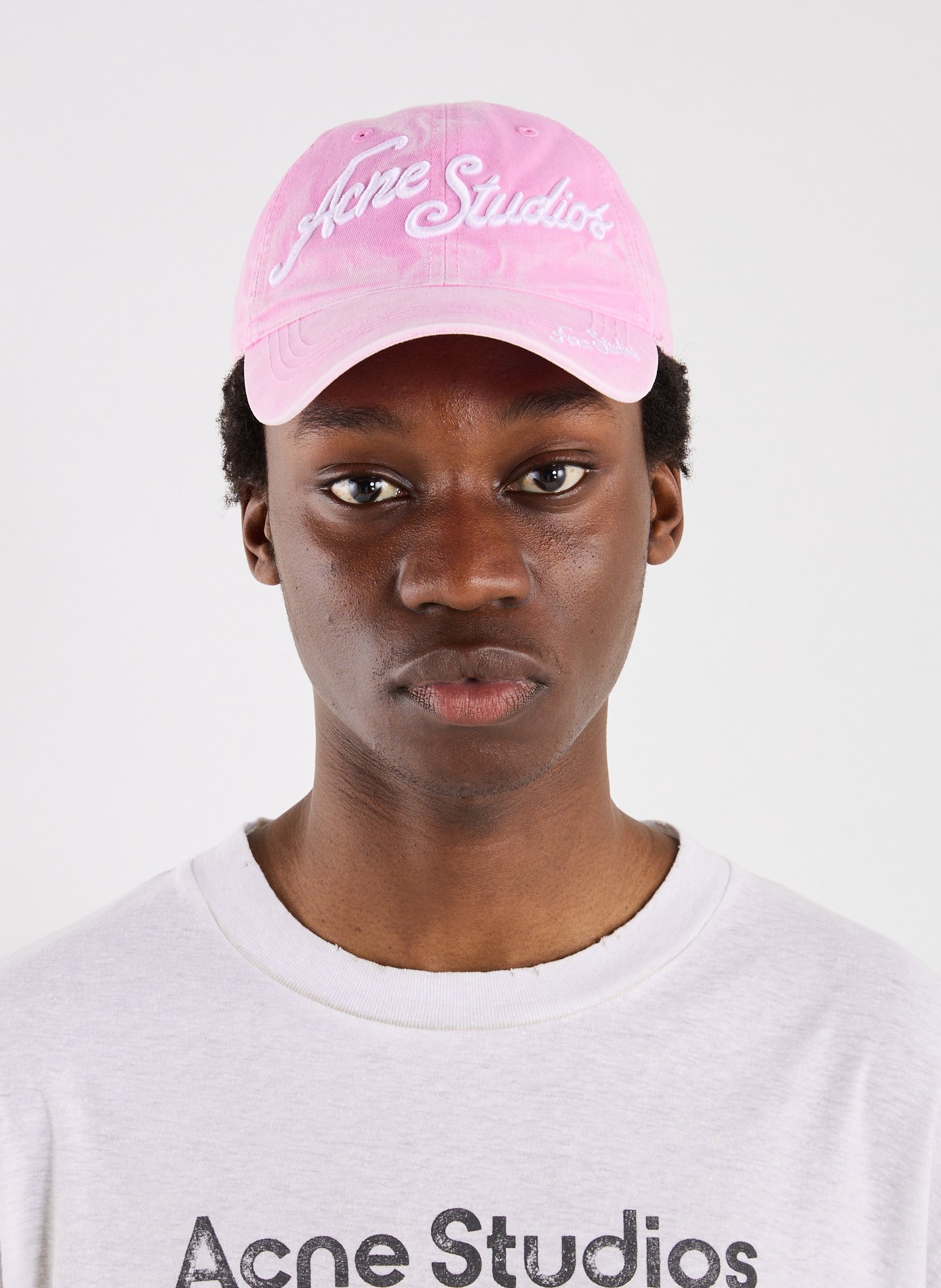 T-shirt en coton et chanvre ACNE STUDIOS Blanc