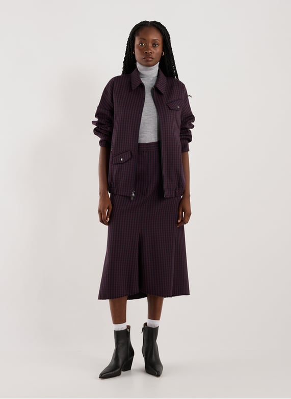 Veste à carreaux en laine | Multicolore by TIBI Veste à carreaux en laine Multicolore