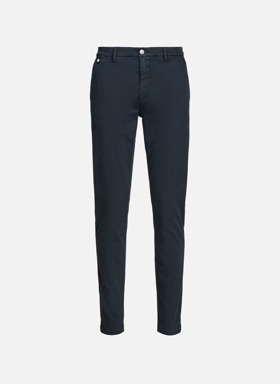 Plain slim fit jeans in blended cotton Blue by REPLAY REPLAY Plain slim fit jeans in blended cotton Blue