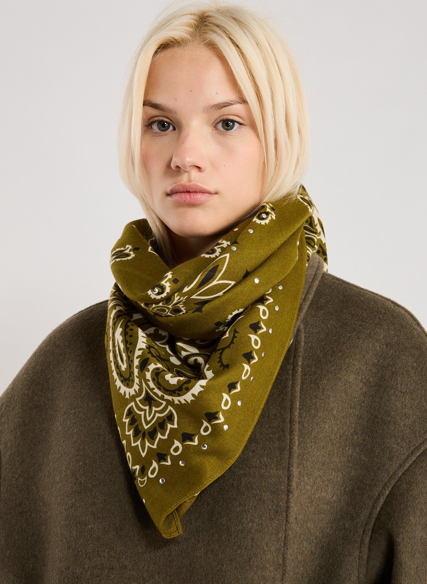 Foulard imprimé WILD Kaki