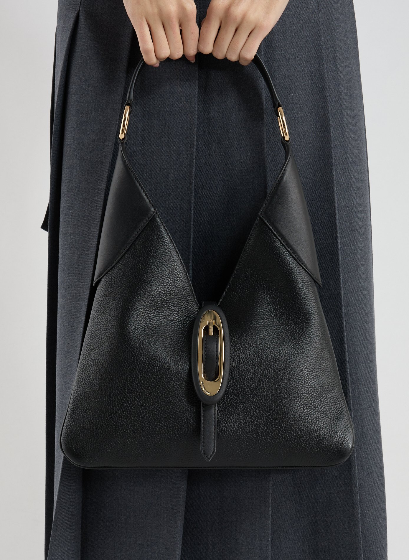 Sac à main en cuir de vache MICHAEL KORS Noir