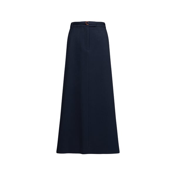 Jupe longue unie avec ceinture Jupe longue unie avec ceinture
