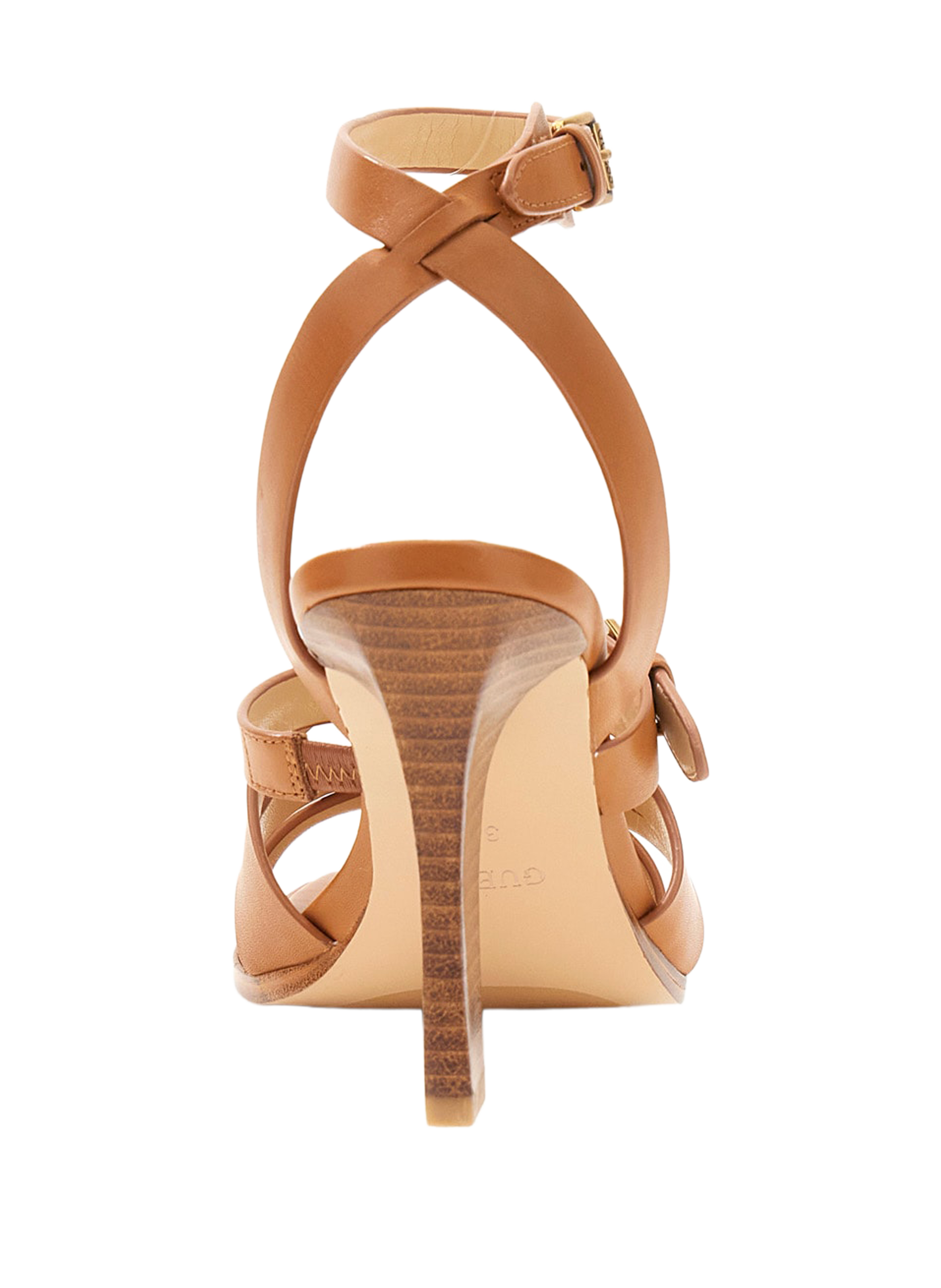 Sandalen van koeienleer GUESS Bruin