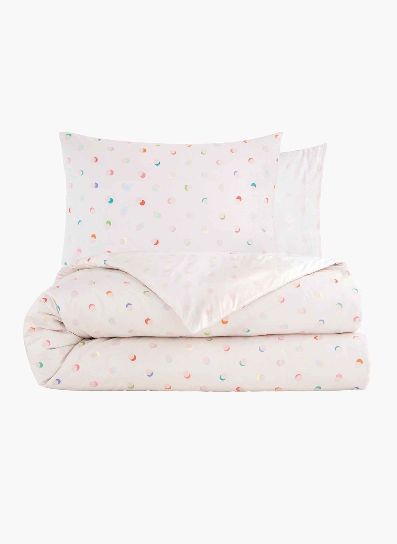 Pack housse de couette + taie(s) d'oreiller le bonbon ANNE DE SOLENE Beige
