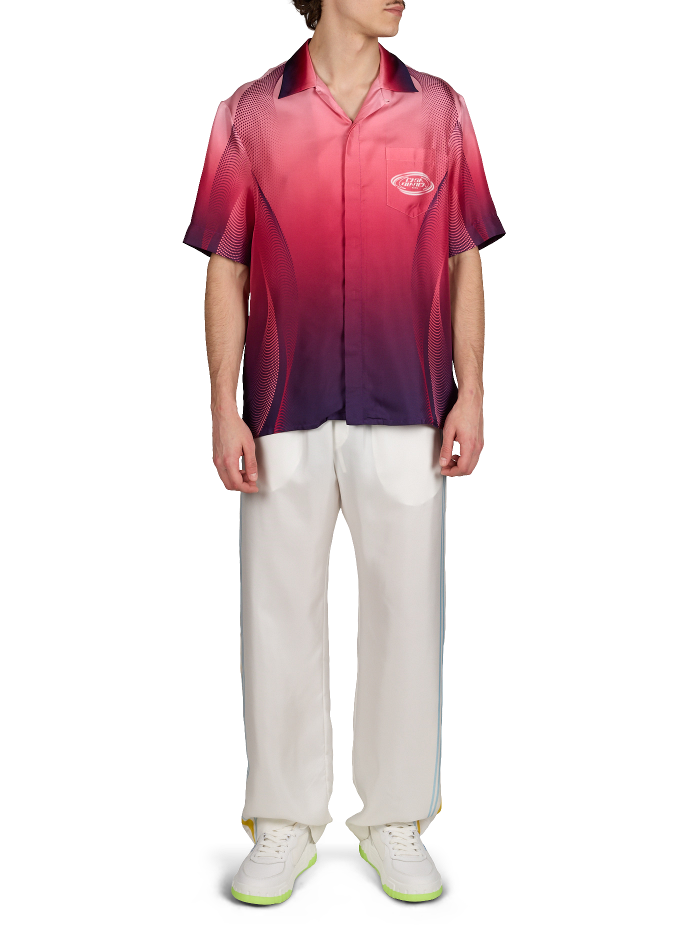 Pantalon fluide en soie CASABLANCA PARIS Multicolore