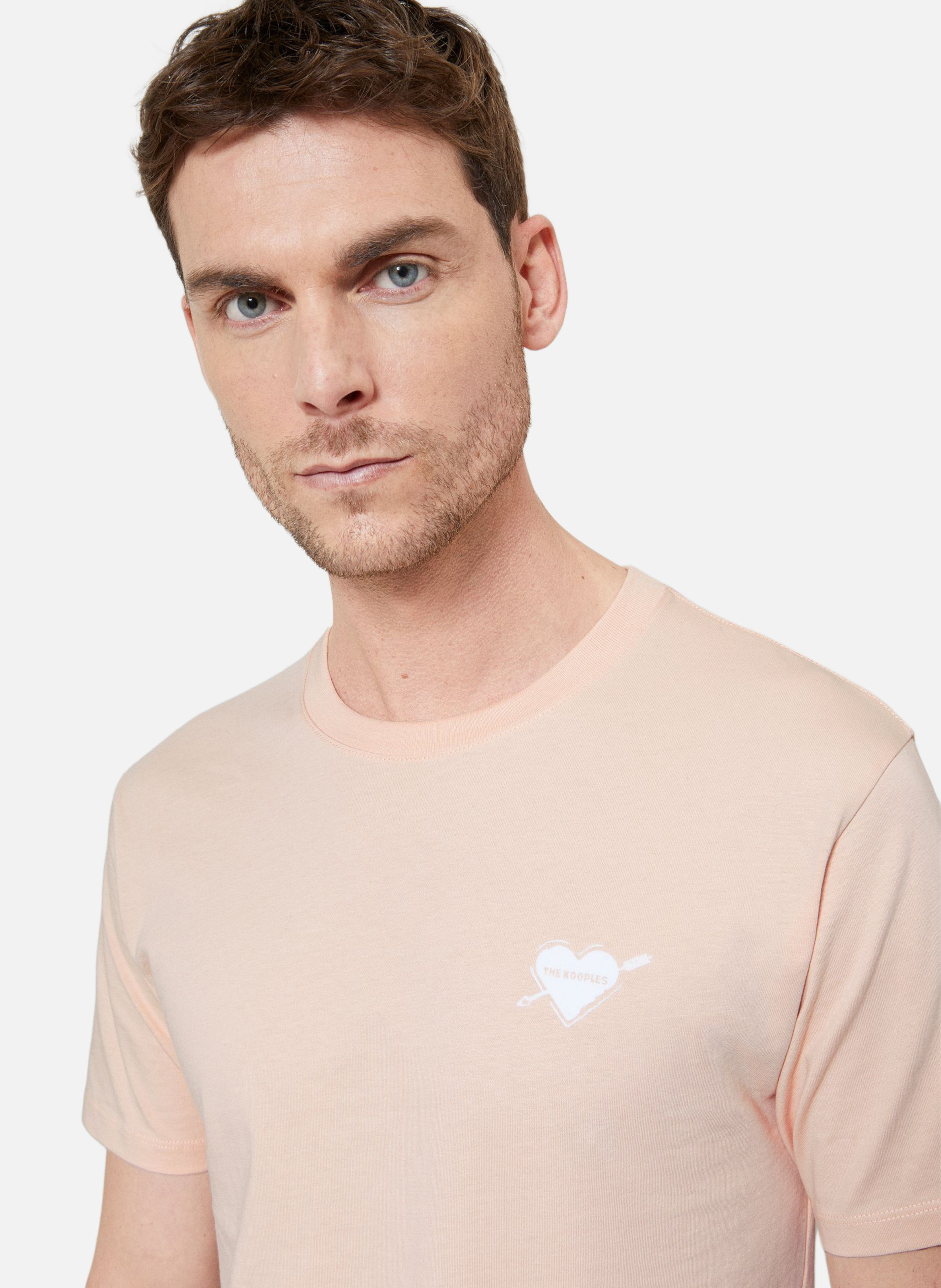 T-shirt avec flocage coeur THE KOOPLES Rose