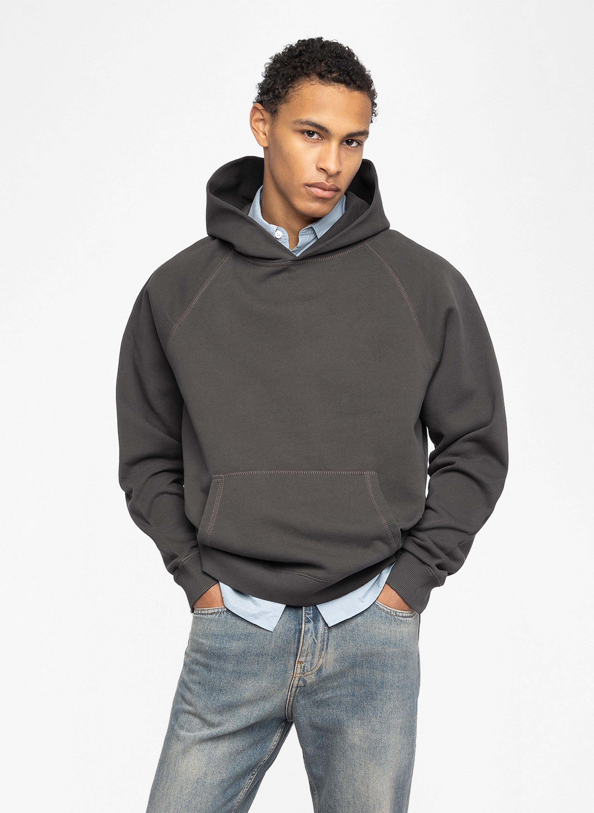 Sweat col rond en coton georgio ZADIG&VOLTAIRE Gris