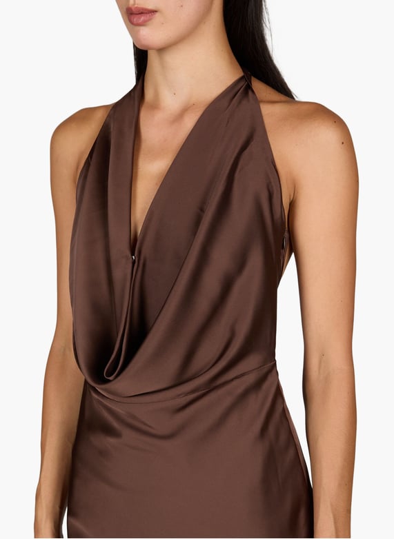 rotate brown dress Rotate Mini Dress with Sequins