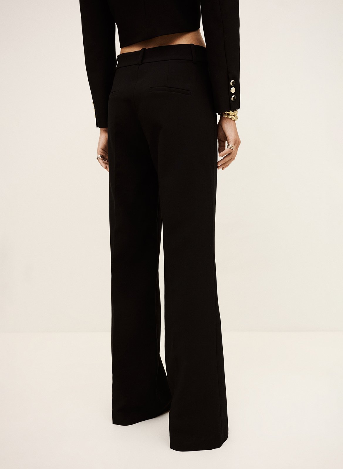 Flared high-waisted pants chaza BA&SH Black
