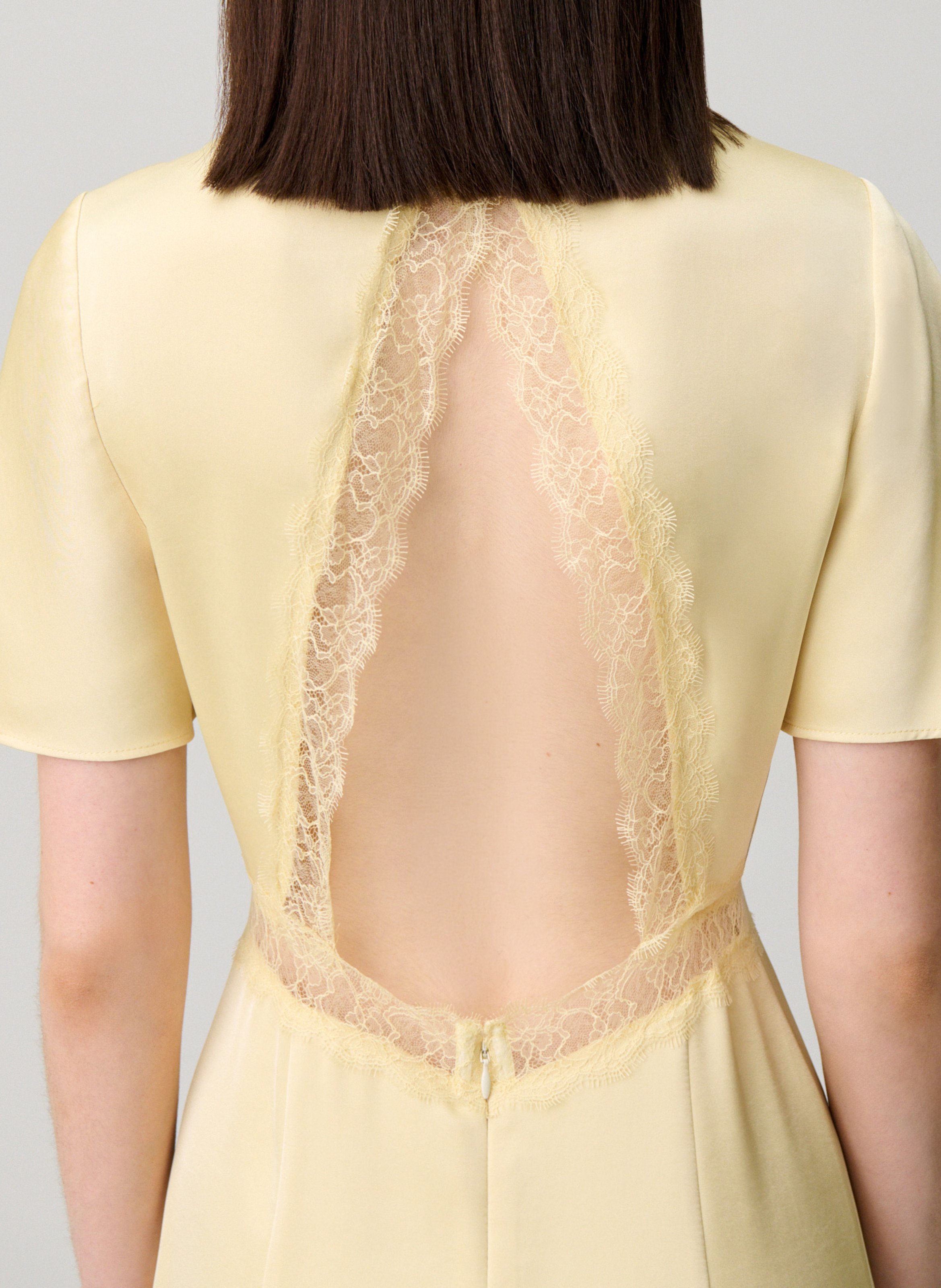 Robe longue col rond CLAUDIE PIERLOT Jaune