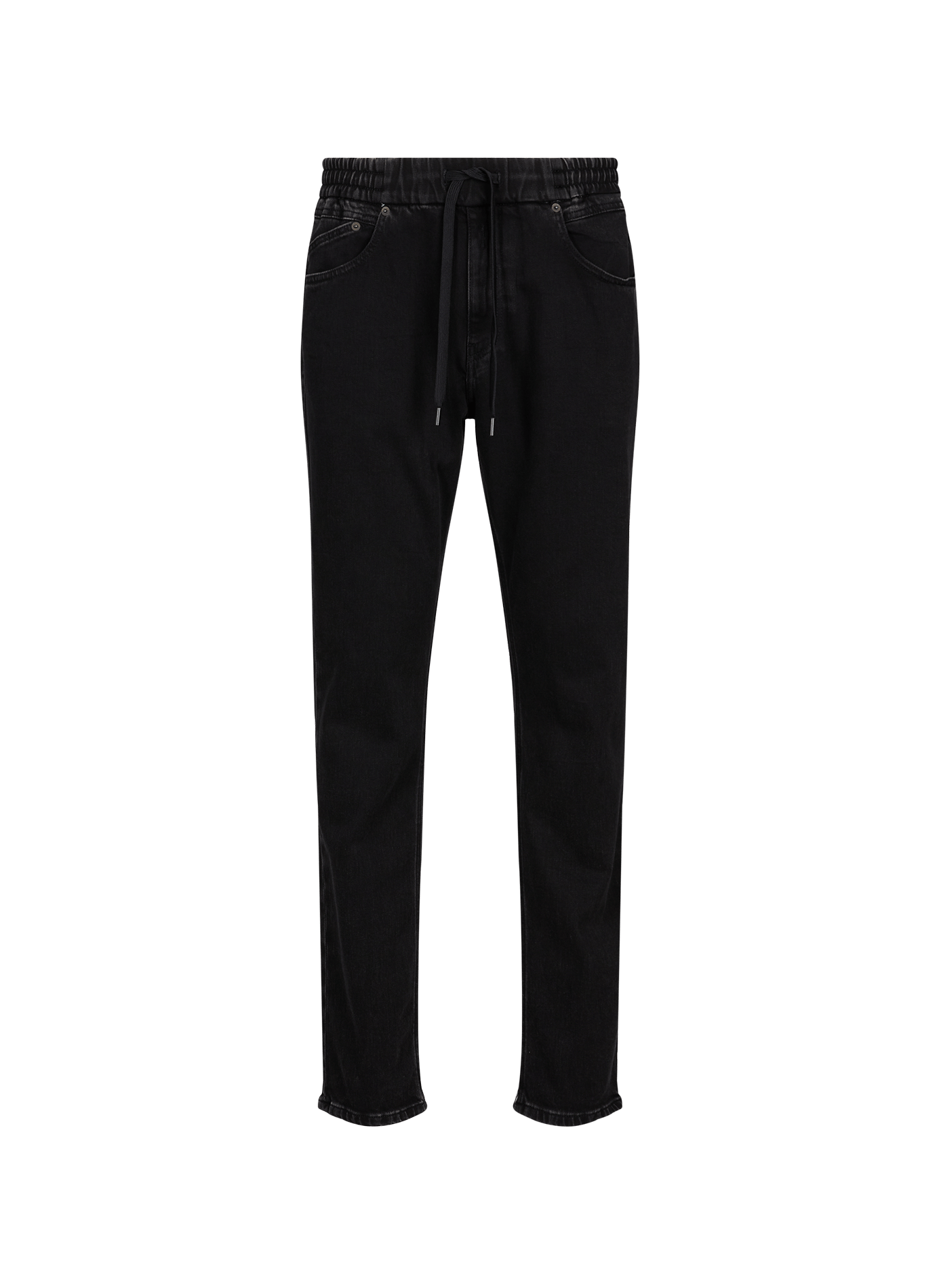 Straight leg cotton denim pants REPLAY Black