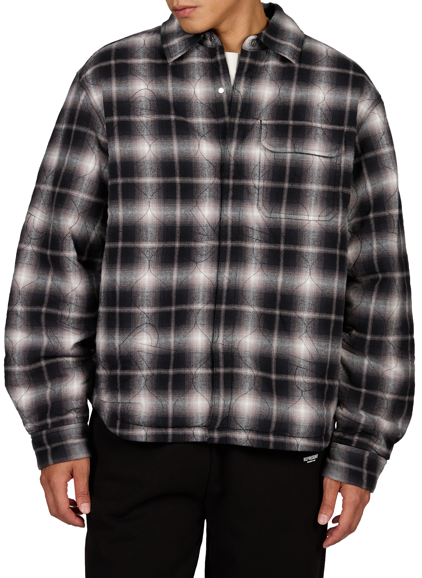 Veste oversize en coton matelassé REPRESENT Noir