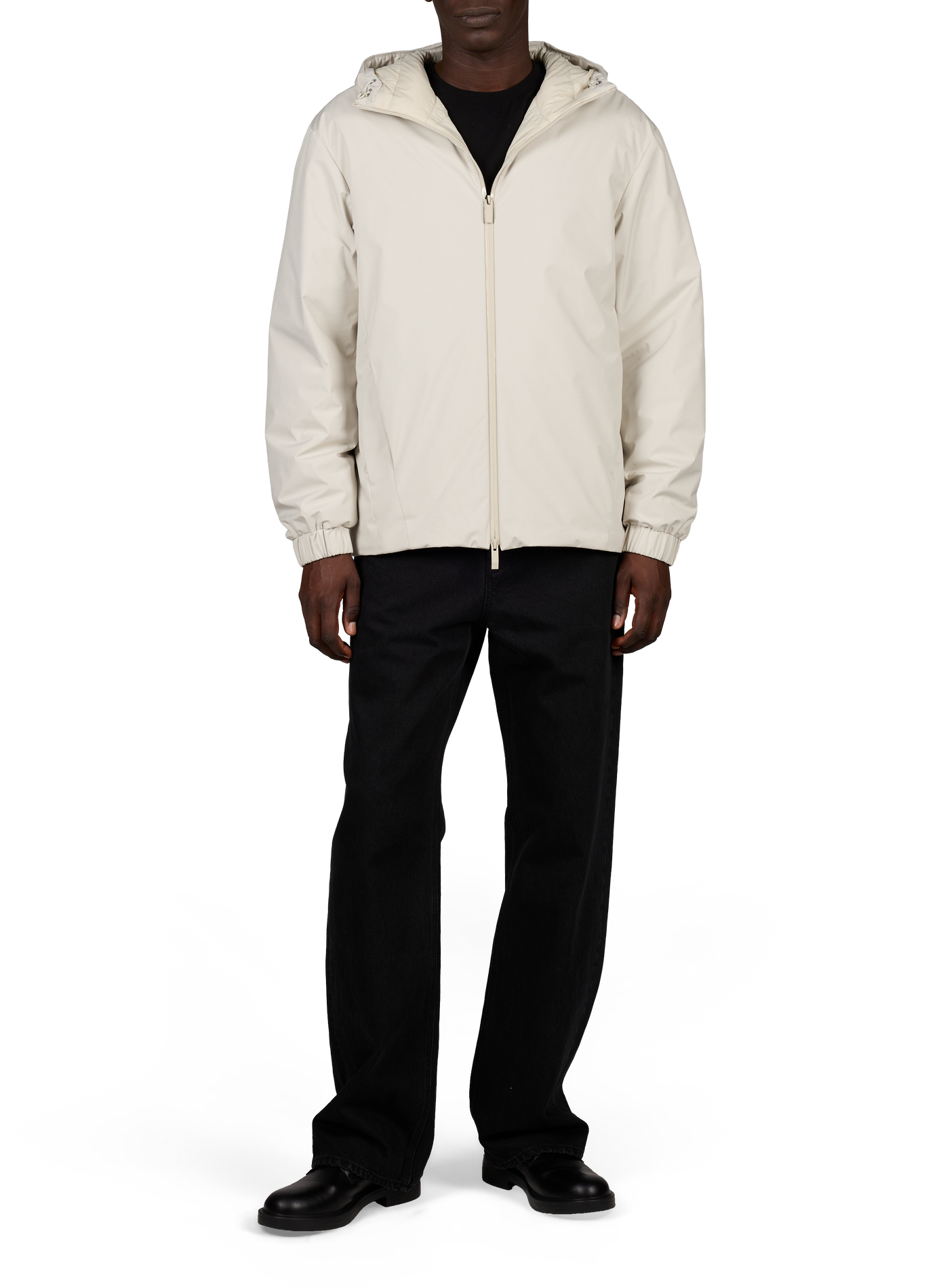 High-neck jacket MONCLER Beige