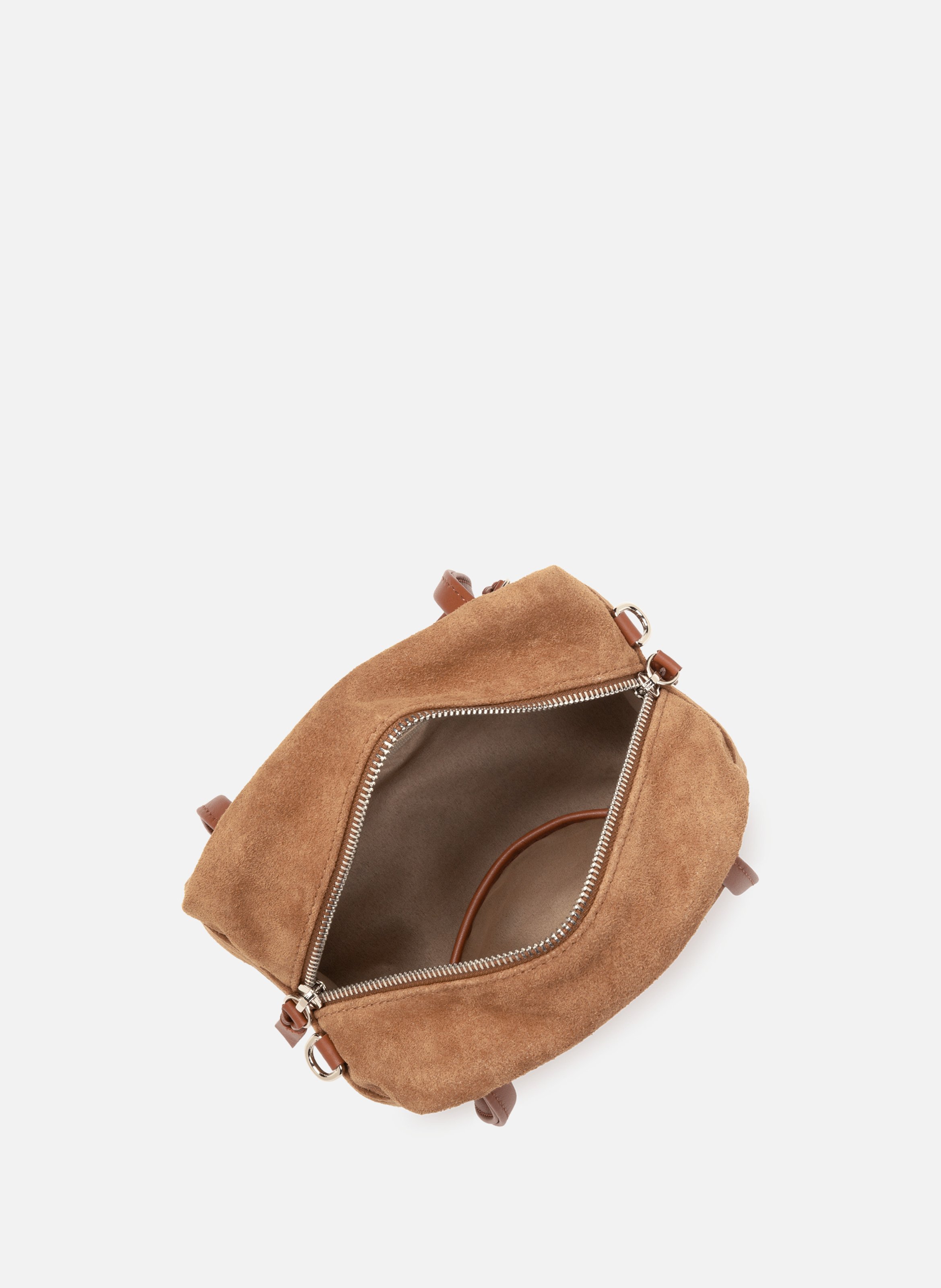 Kleine handtas - suède NL LANCASTER Bruin