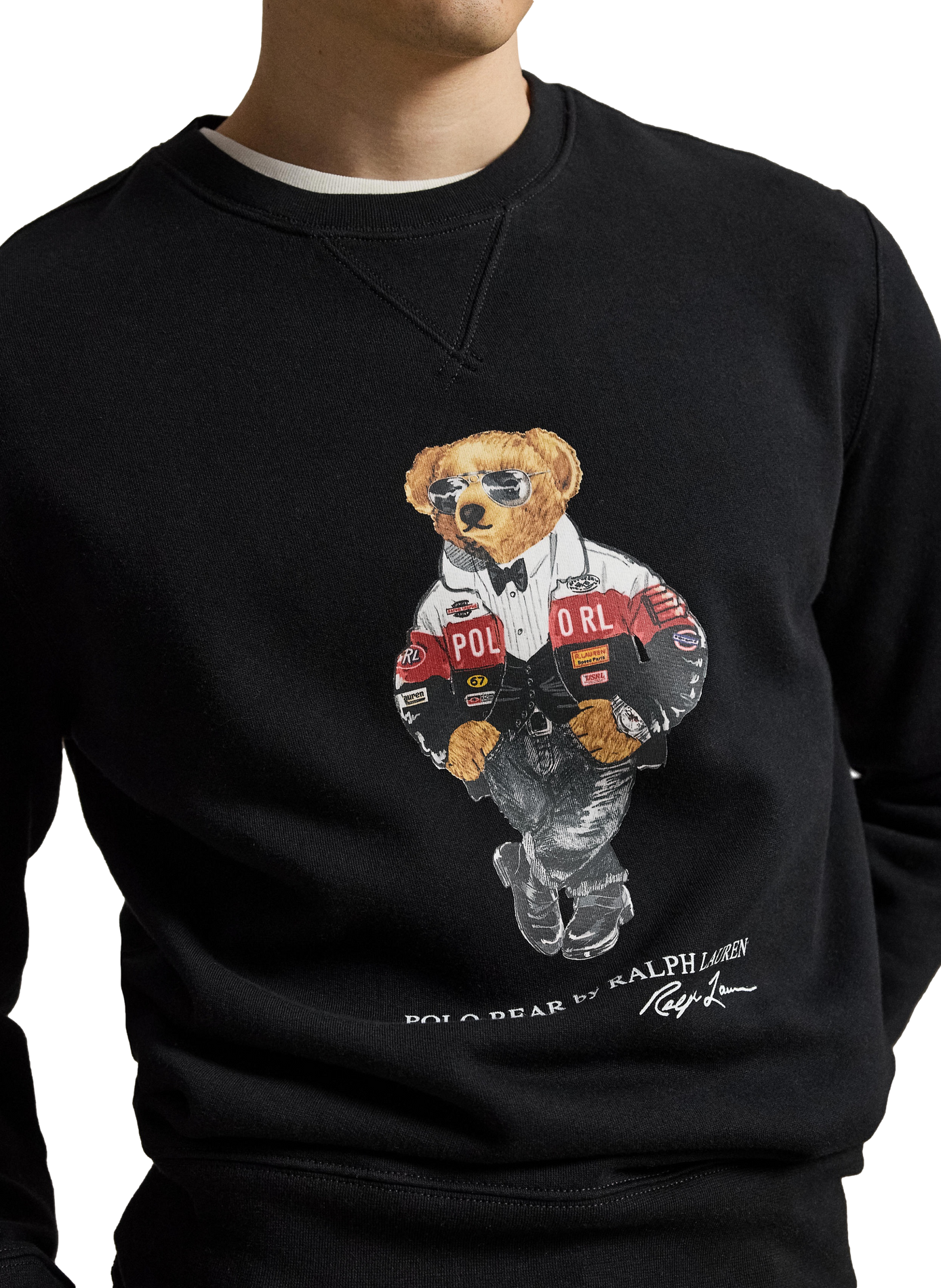 Ronde hals sweater van gemengd katoen POLO RALPH LAUREN Zwart