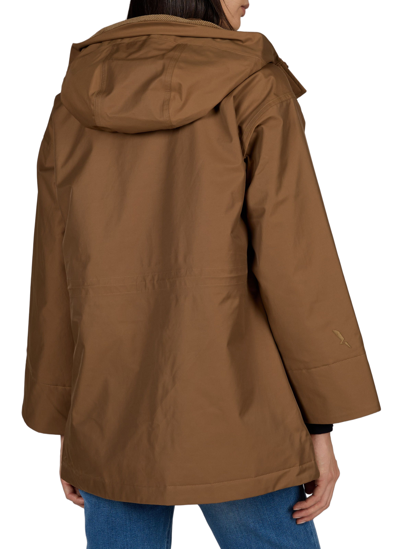 Straight cotton-blend jacket AIGLE Brown
