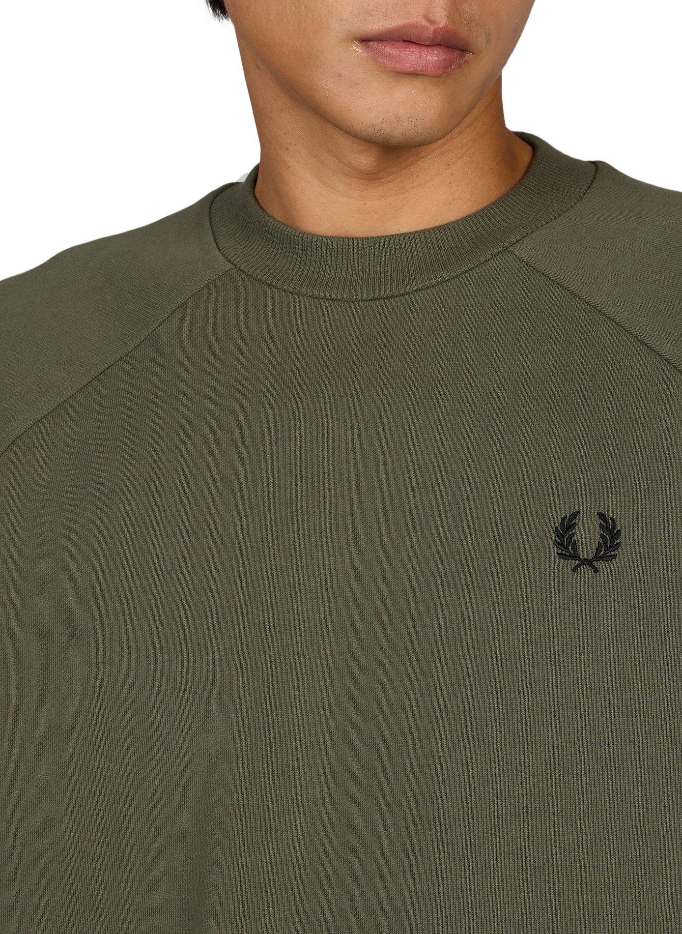 Sweatshirt Caspian van katoen FRED PERRY Groen
