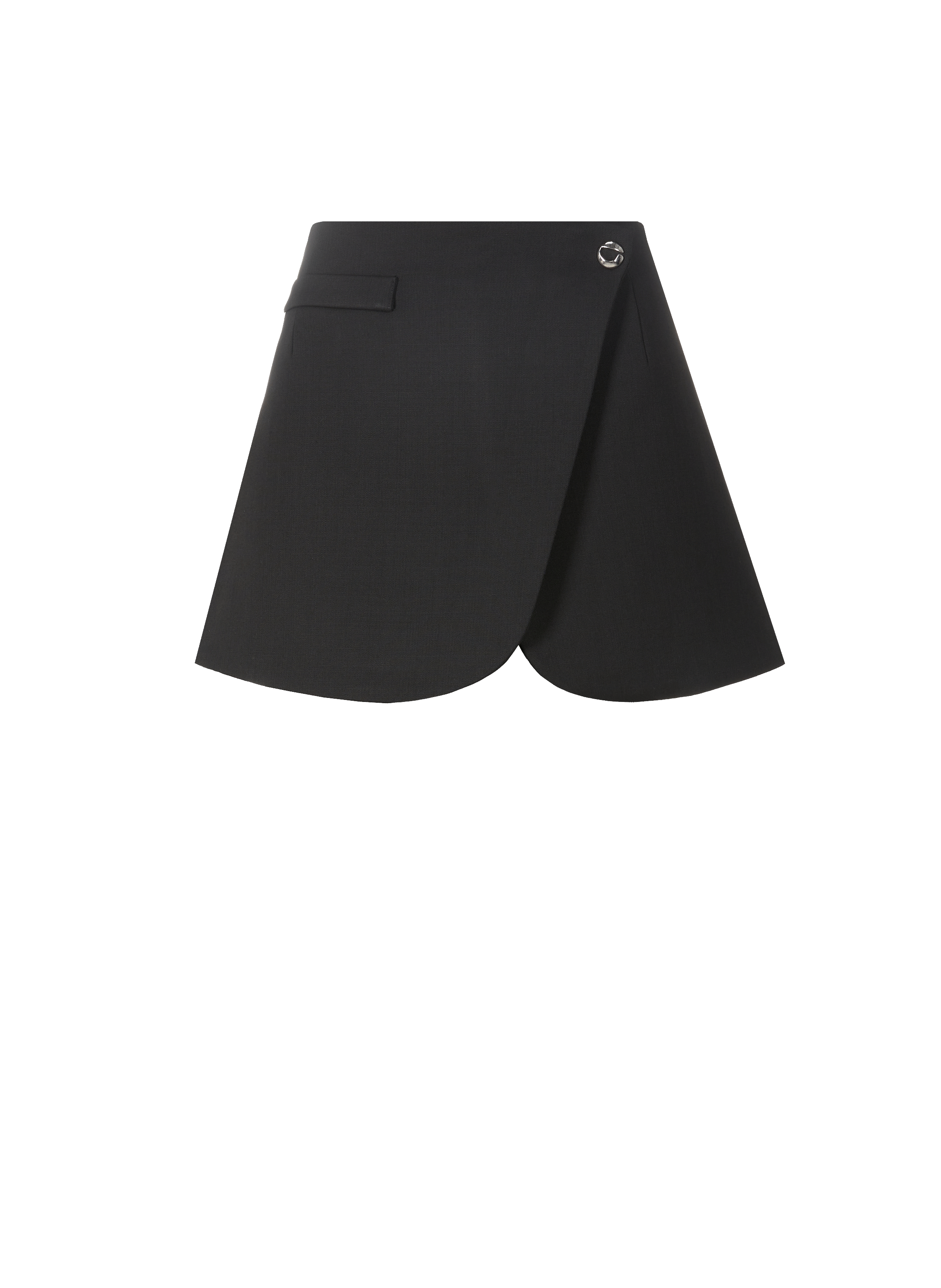 COPERNI Jupe courte asymétrique  Noir