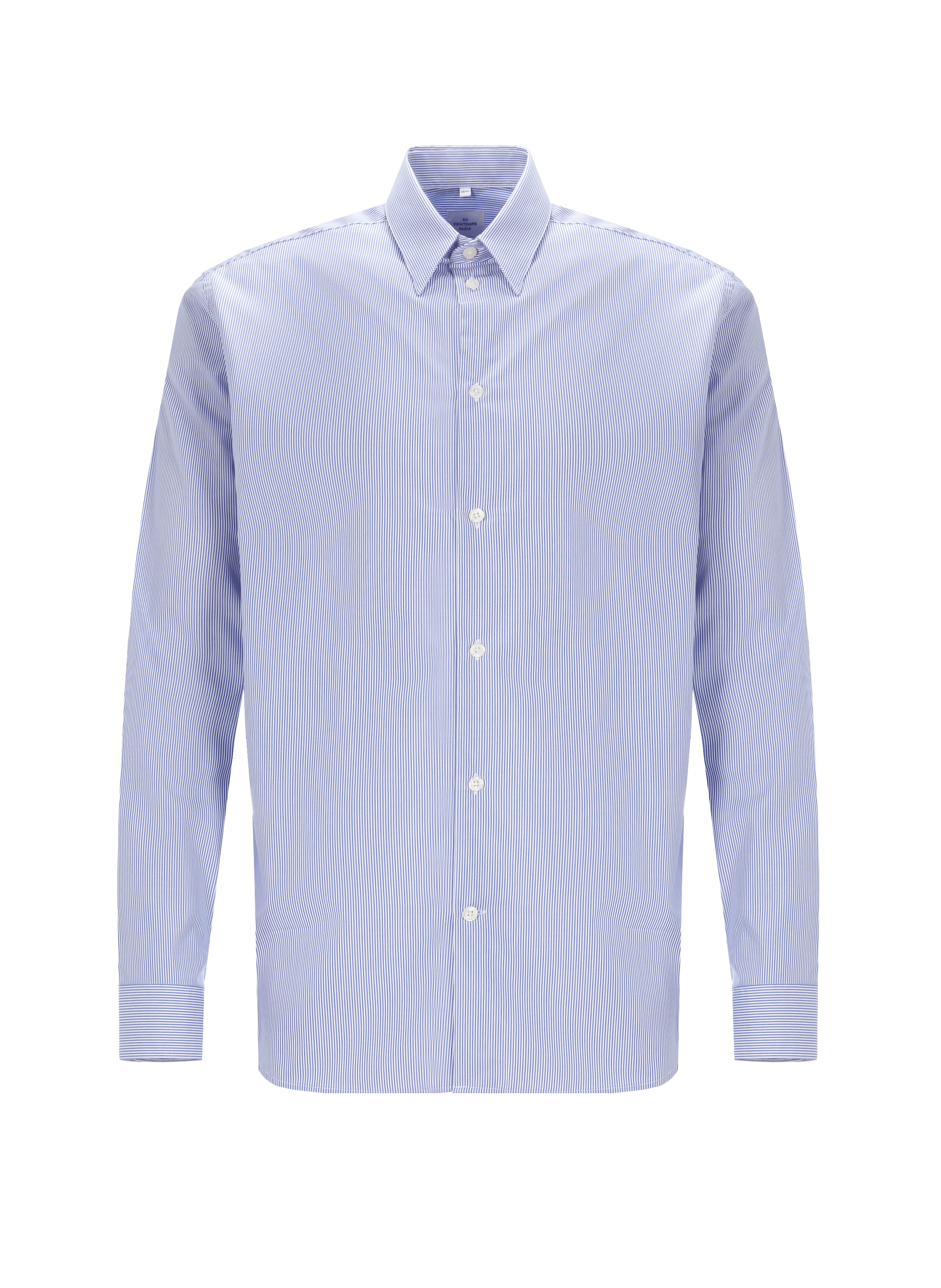 Chemise rayée en coton  AU PRINTEMPS PARIS Bleu