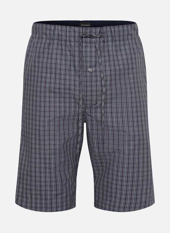 Cotton check pyjama shorts Grey by HANRO HANRO Cotton check pyjama shorts Grey