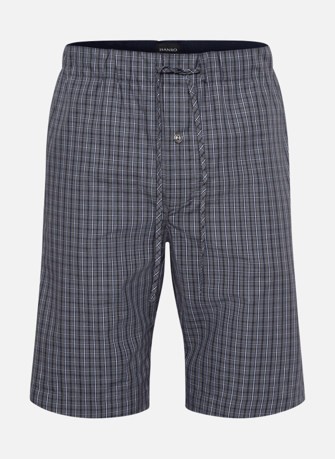 Short de pyjama à carreaux en coton HANRO