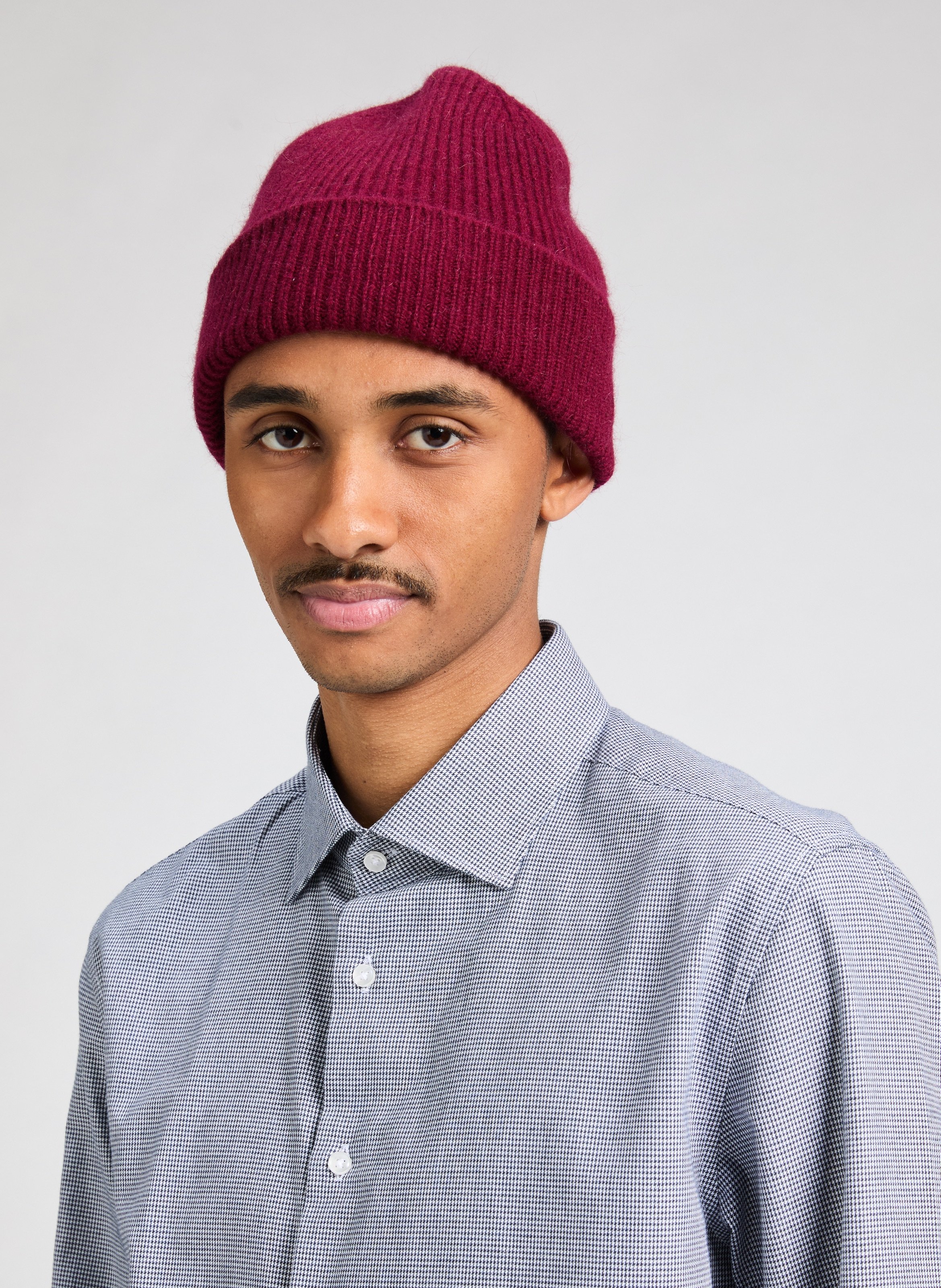 Beanie en laine et angora MACKIE Rouge