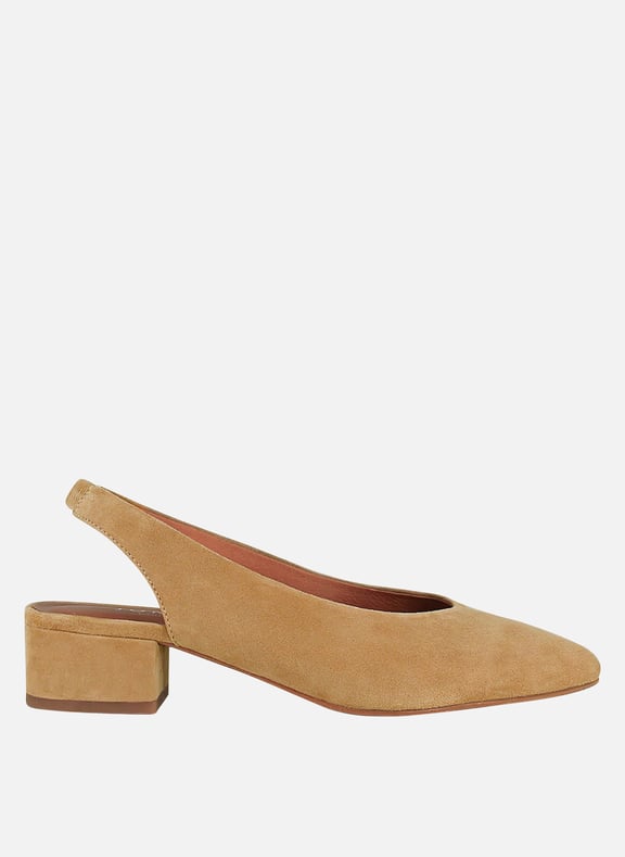 Ballerines en cuir velours vince Marron by JONAK JONAK Ballerines en cuir velours vince Marron