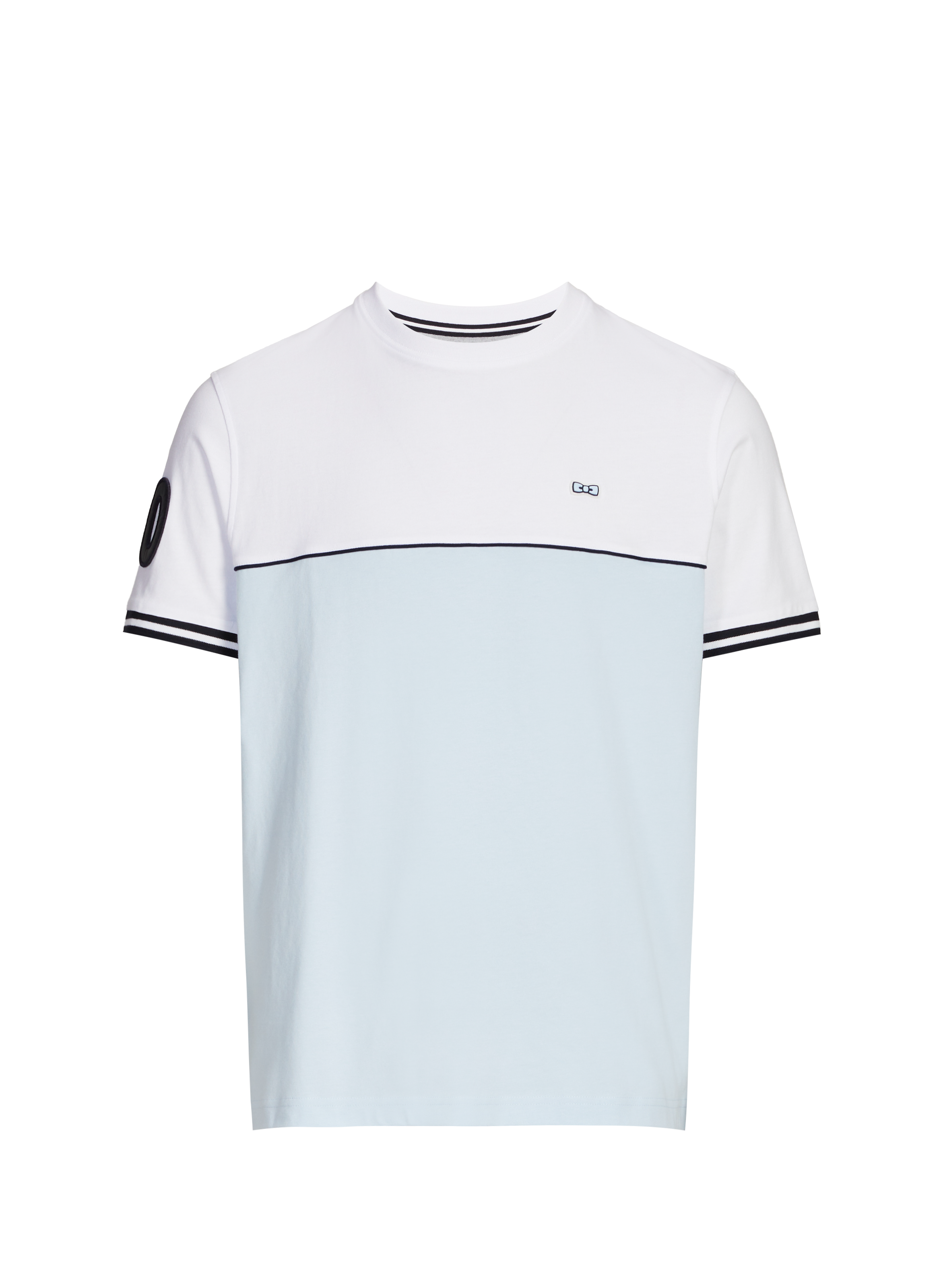 Embroidered cotton T-shirt EDEN PARK Blue