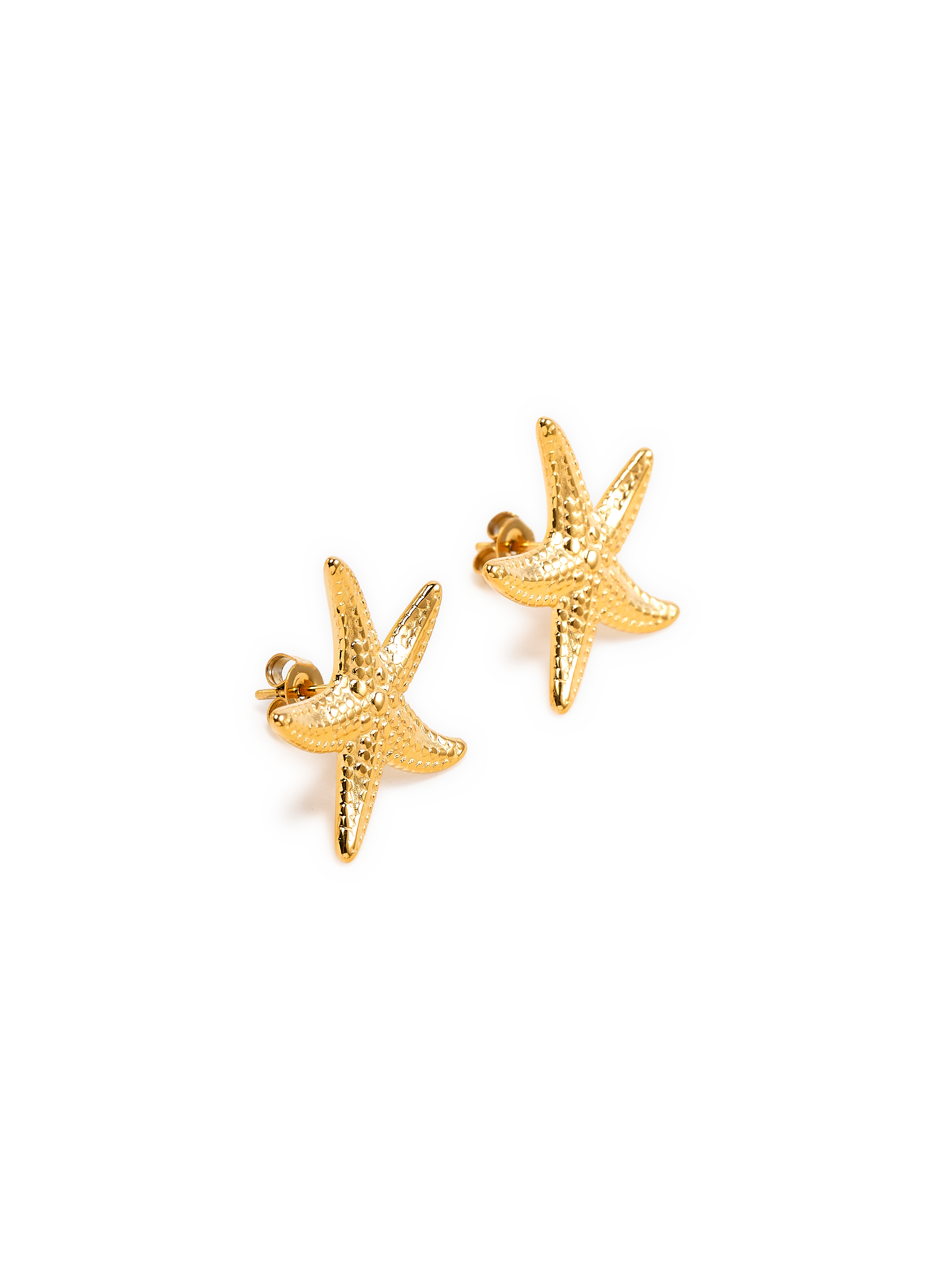 Boucles d&#039;oreille étoile AU PRINTEMPS PARIS Doré